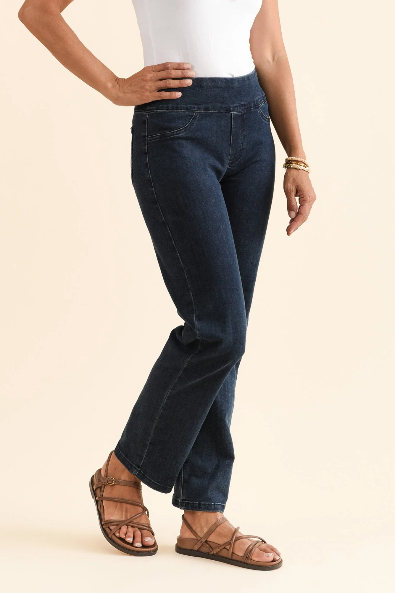 Mallory Dark Denim Stretch Jeans - Image 4