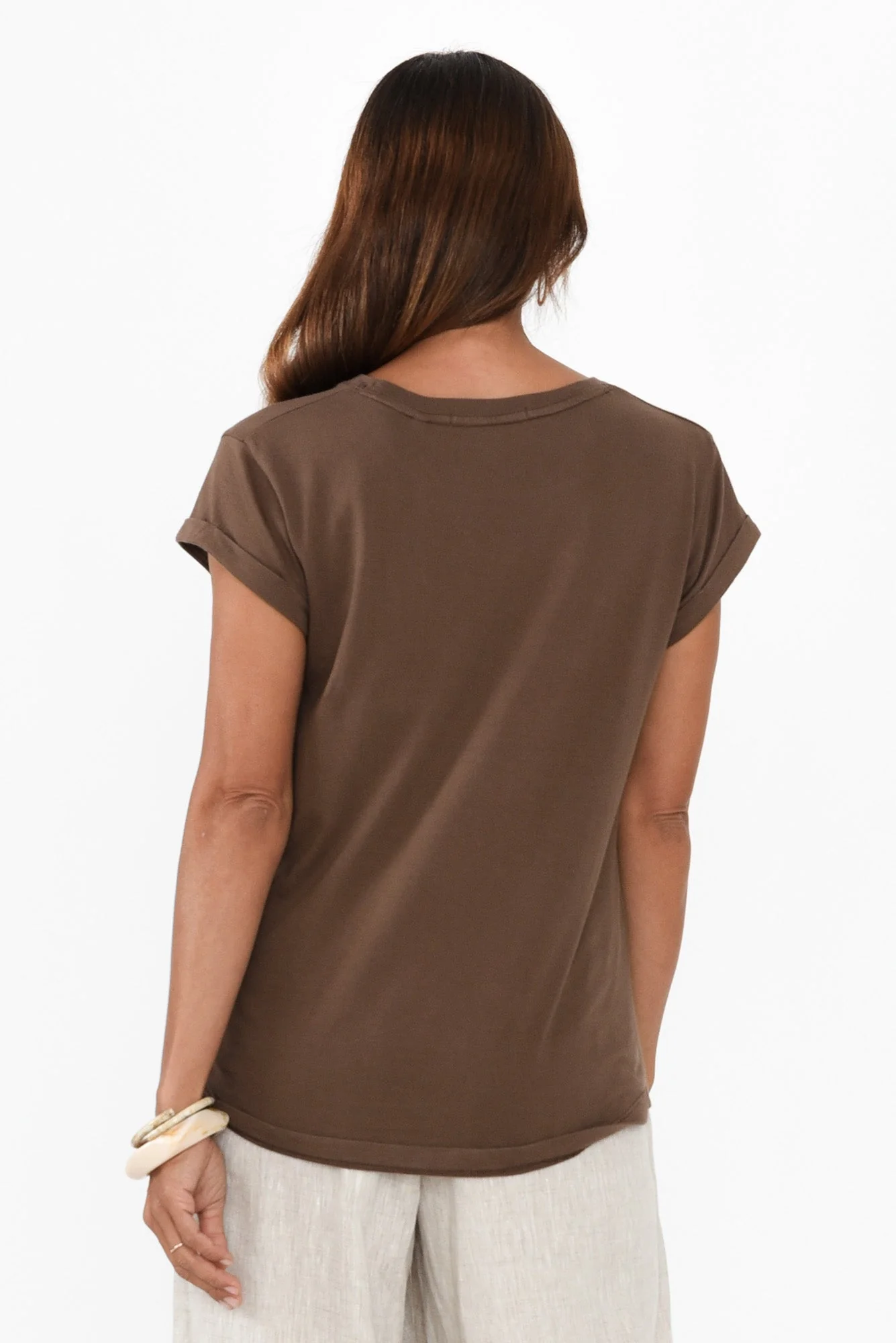 Manly Chocolate Cotton Tee - Image 4