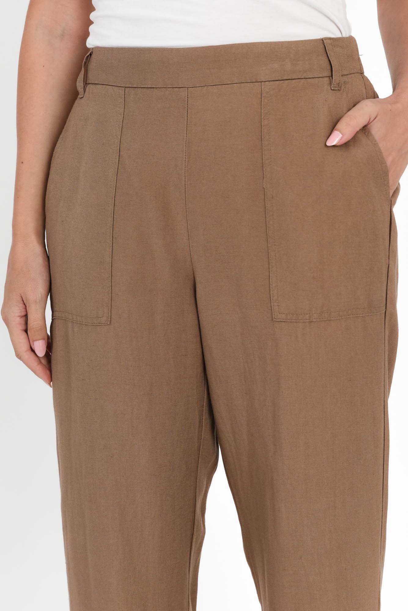Manon Mocha Cropped Pants - Image 5