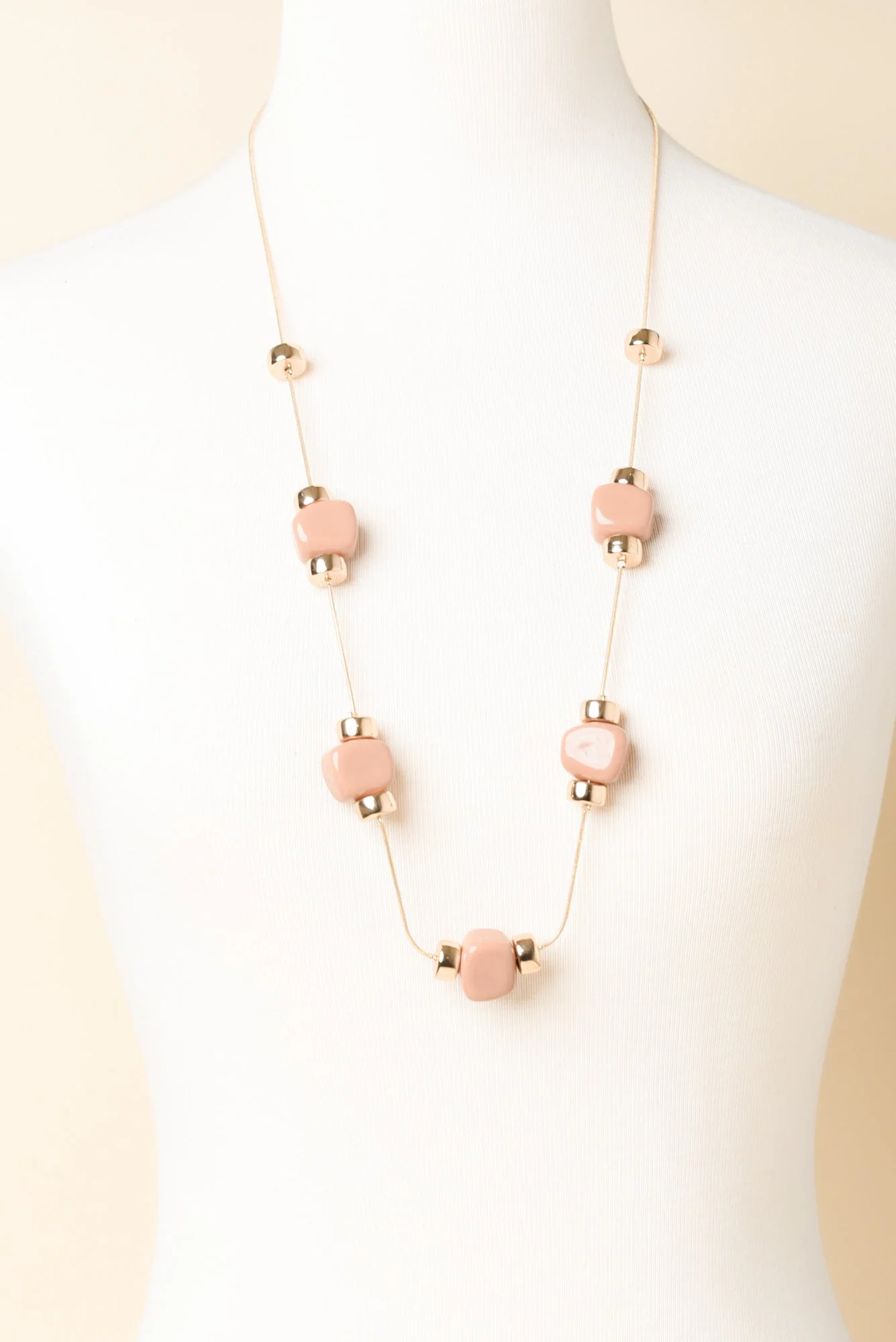 Mardie Blush Beaded Necklace - Image 2
