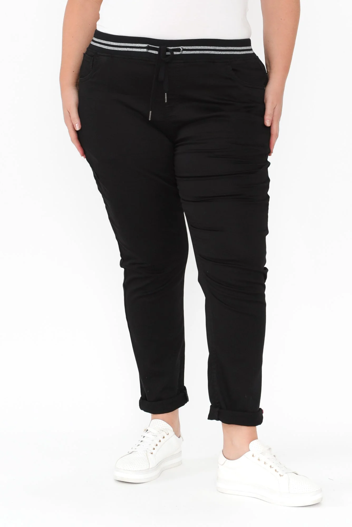 Margo Black Drawstring Pants - Image 11