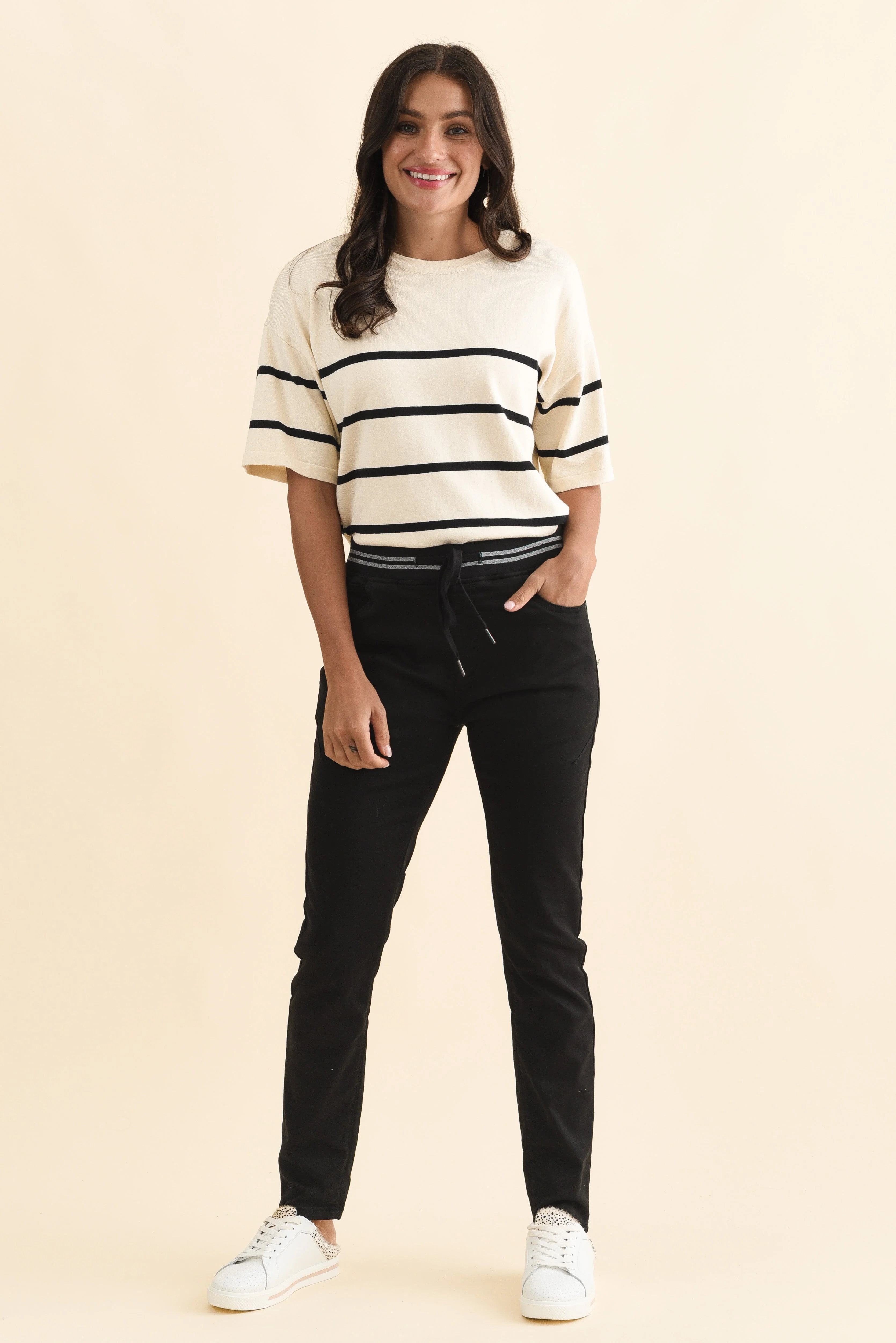 Margo Black Drawstring Pants - Image 6