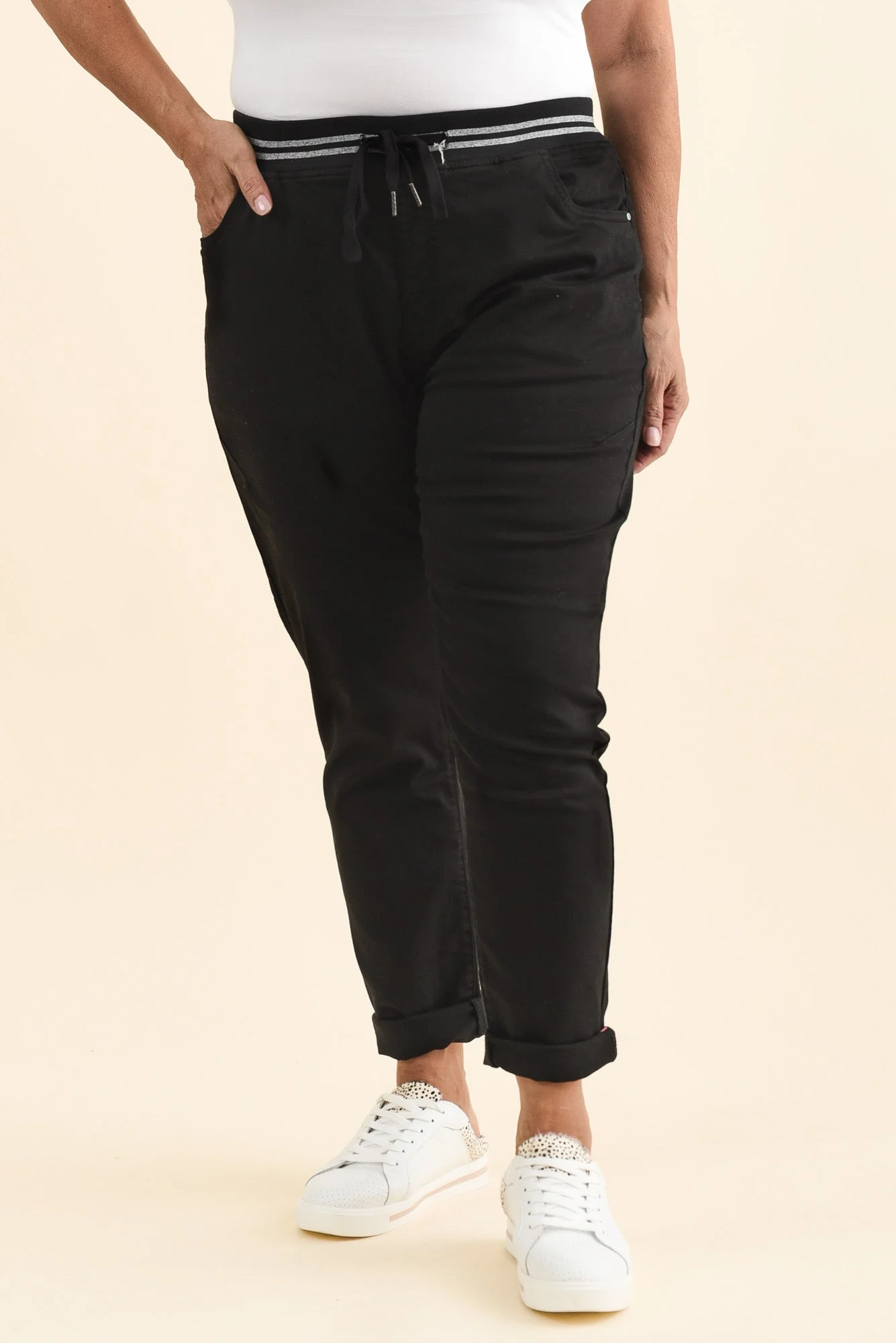 Margo Black Drawstring Pants - Image 7
