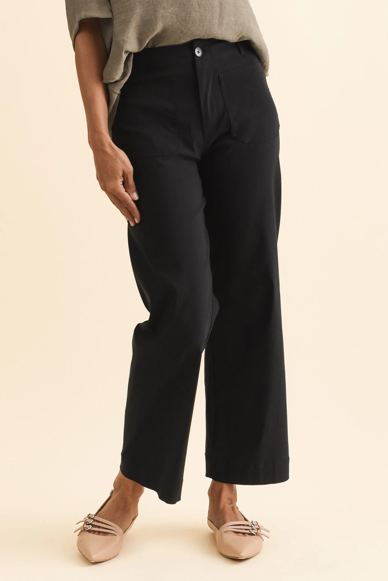 Marine Black Straight Leg Pants - Image 2