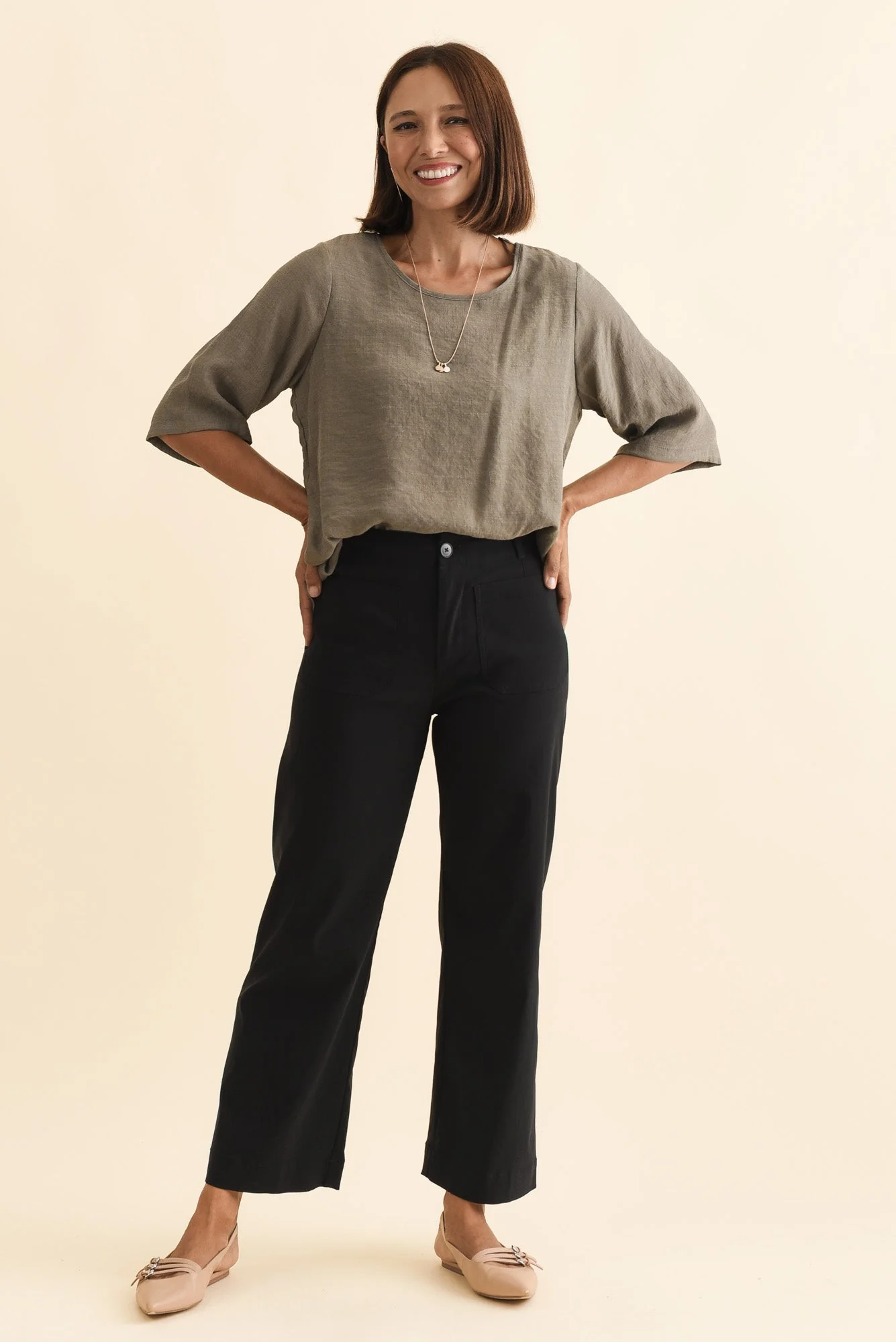 Marine Black Straight Leg Pants - Image 7