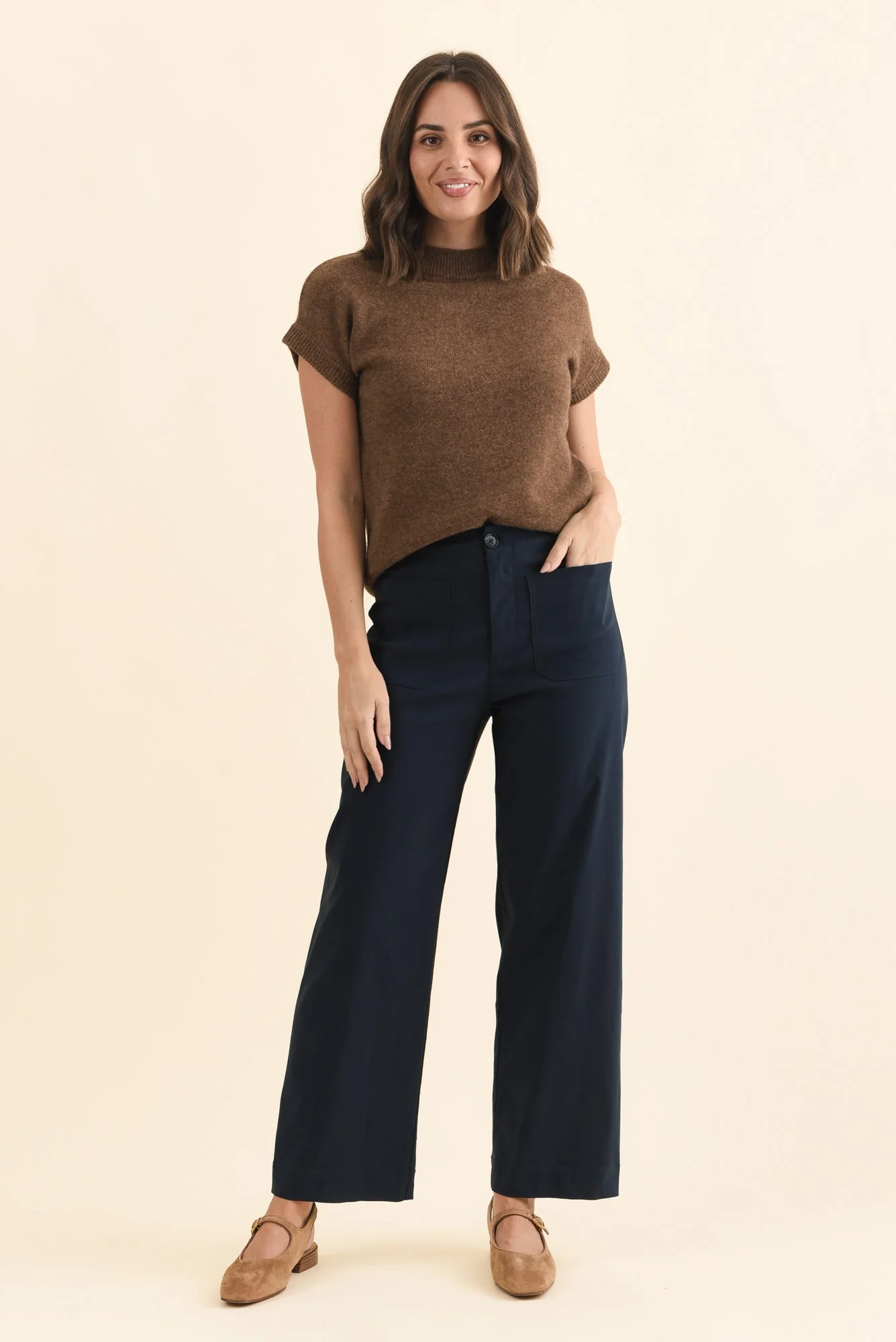 Marine Navy Straight Leg Pants - Image 2