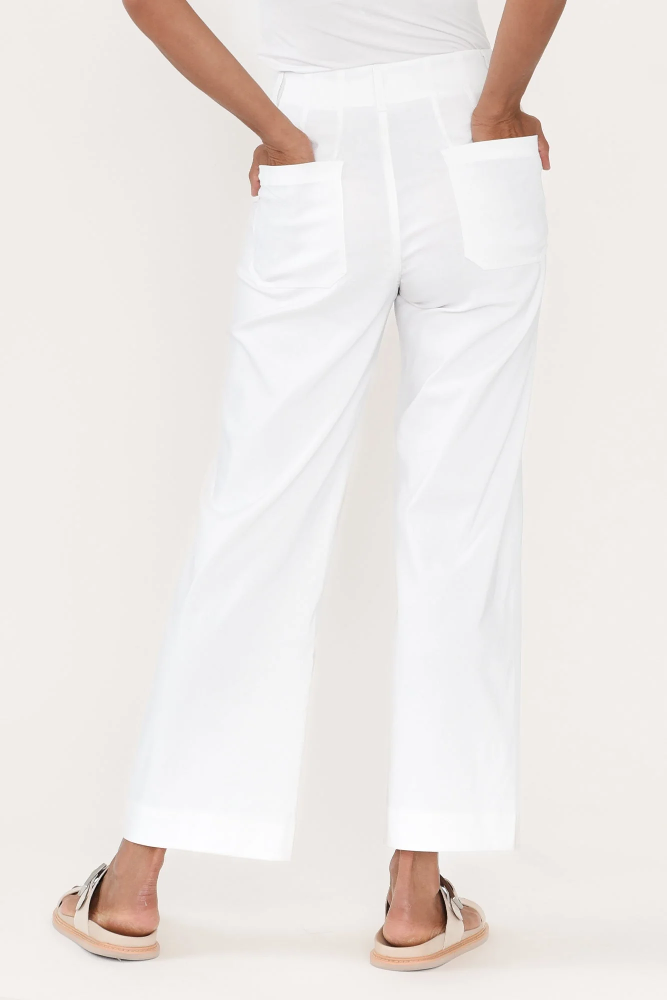 Marine White Straight Leg Pants - Image 5