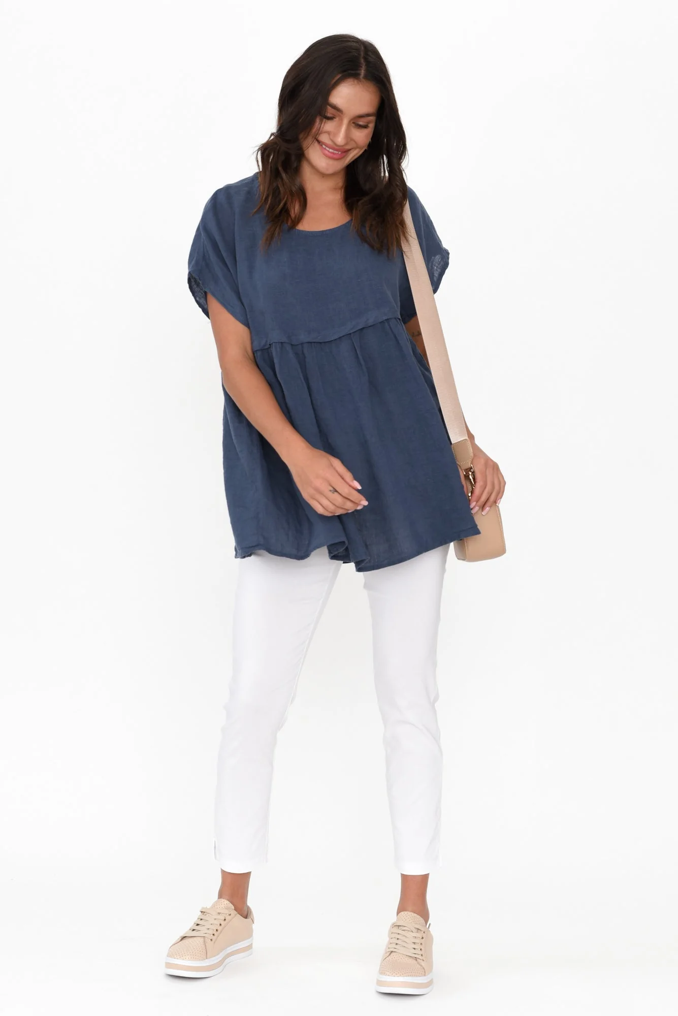 Marlin White Slim Leg Pants - Image 7