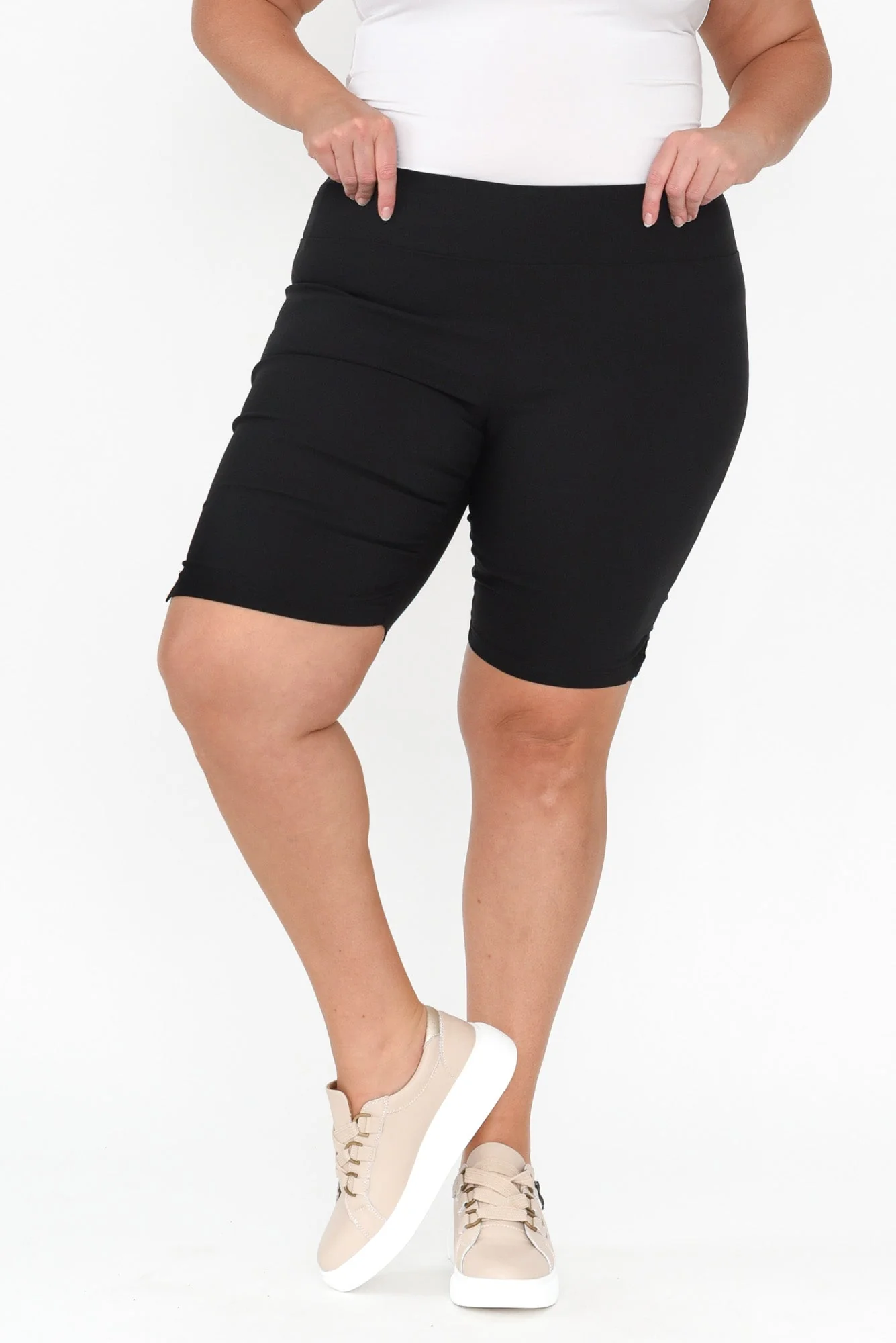 Marlo Black Side Split Shorts - Image 8