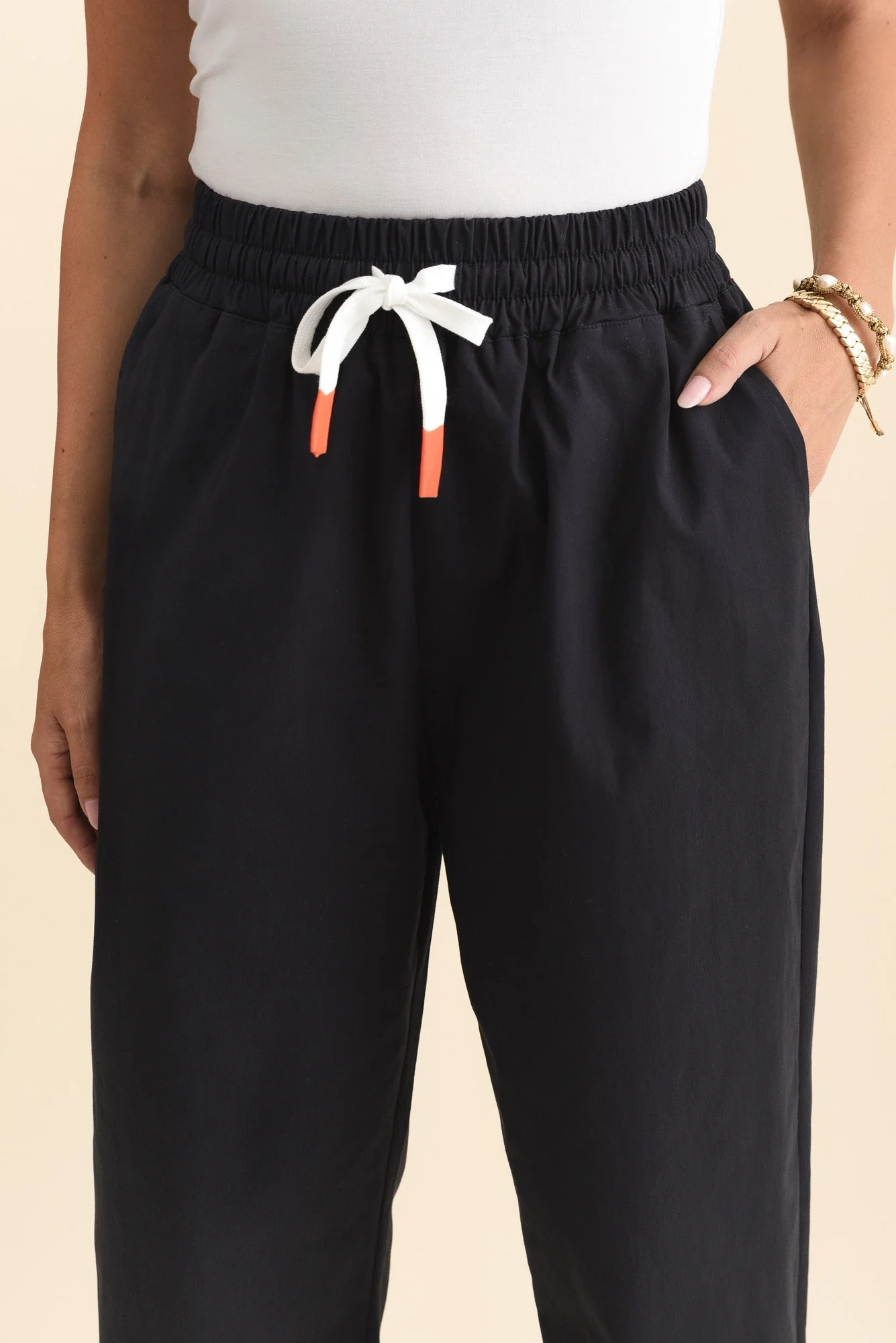 Martin Navy Cotton Barrel Pants - Image 5