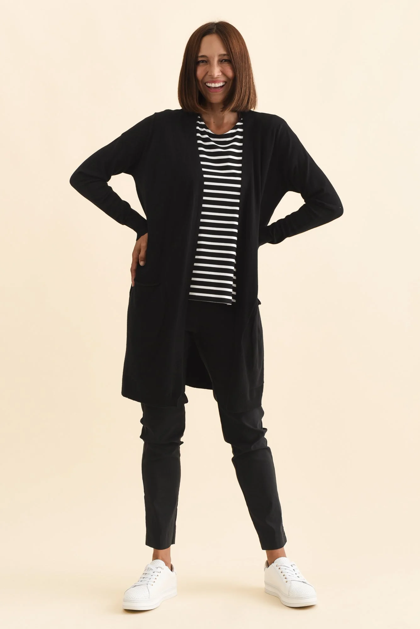 Mary Black Pocket Cardigan - Image 7