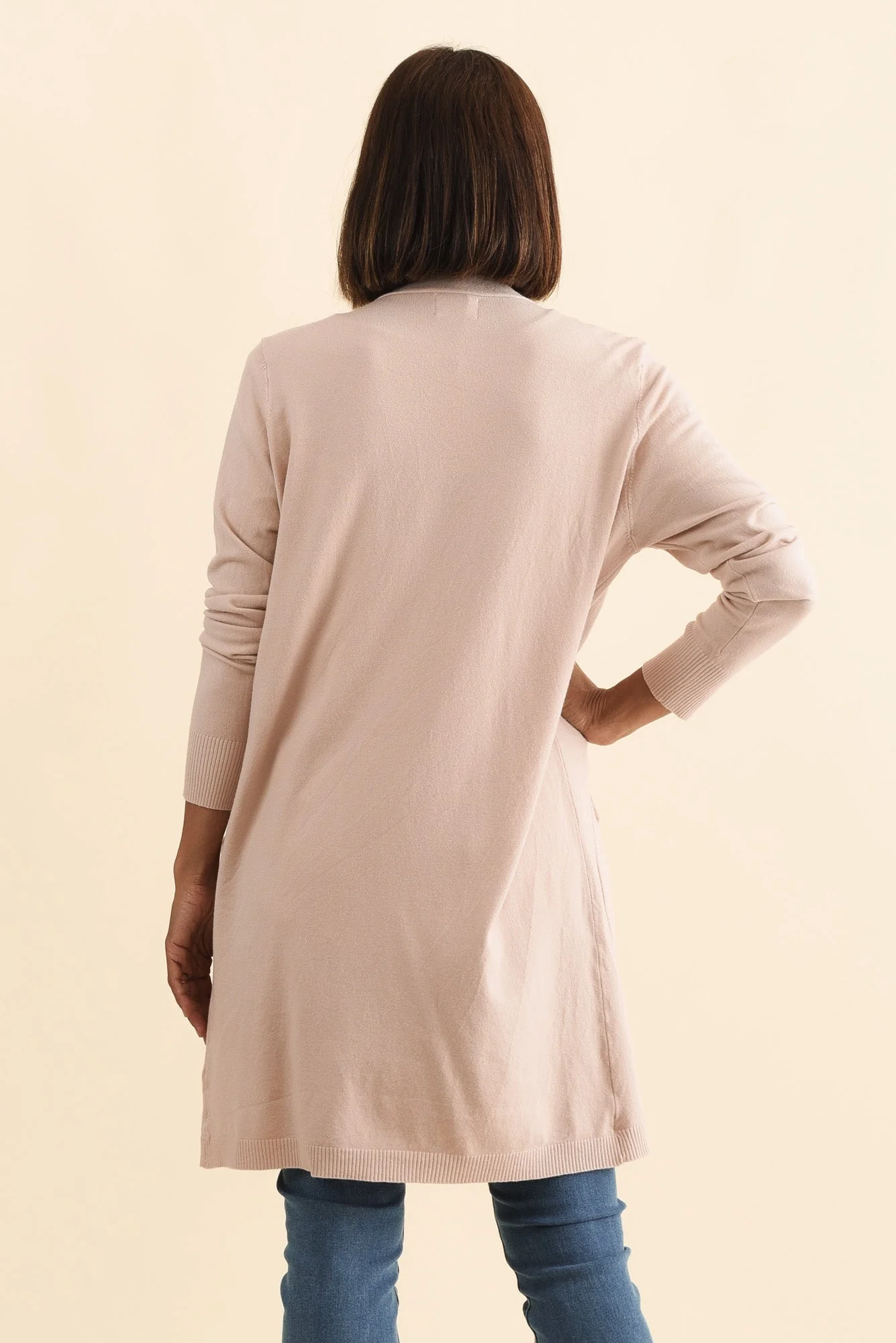 Mary Light Pink Pocket Cardigan - Image 4