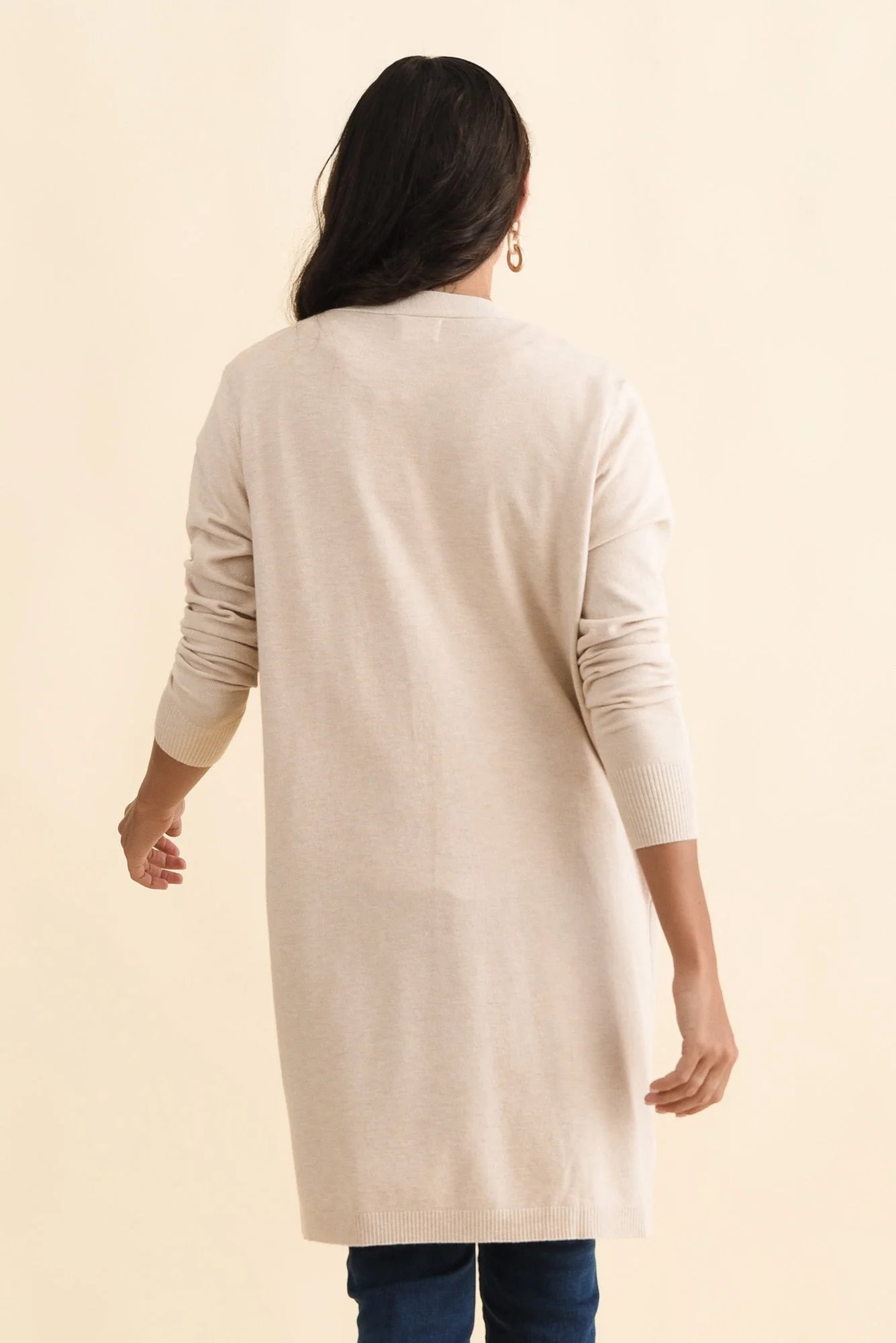 Mary Natural Pocket Cardigan - Image 4