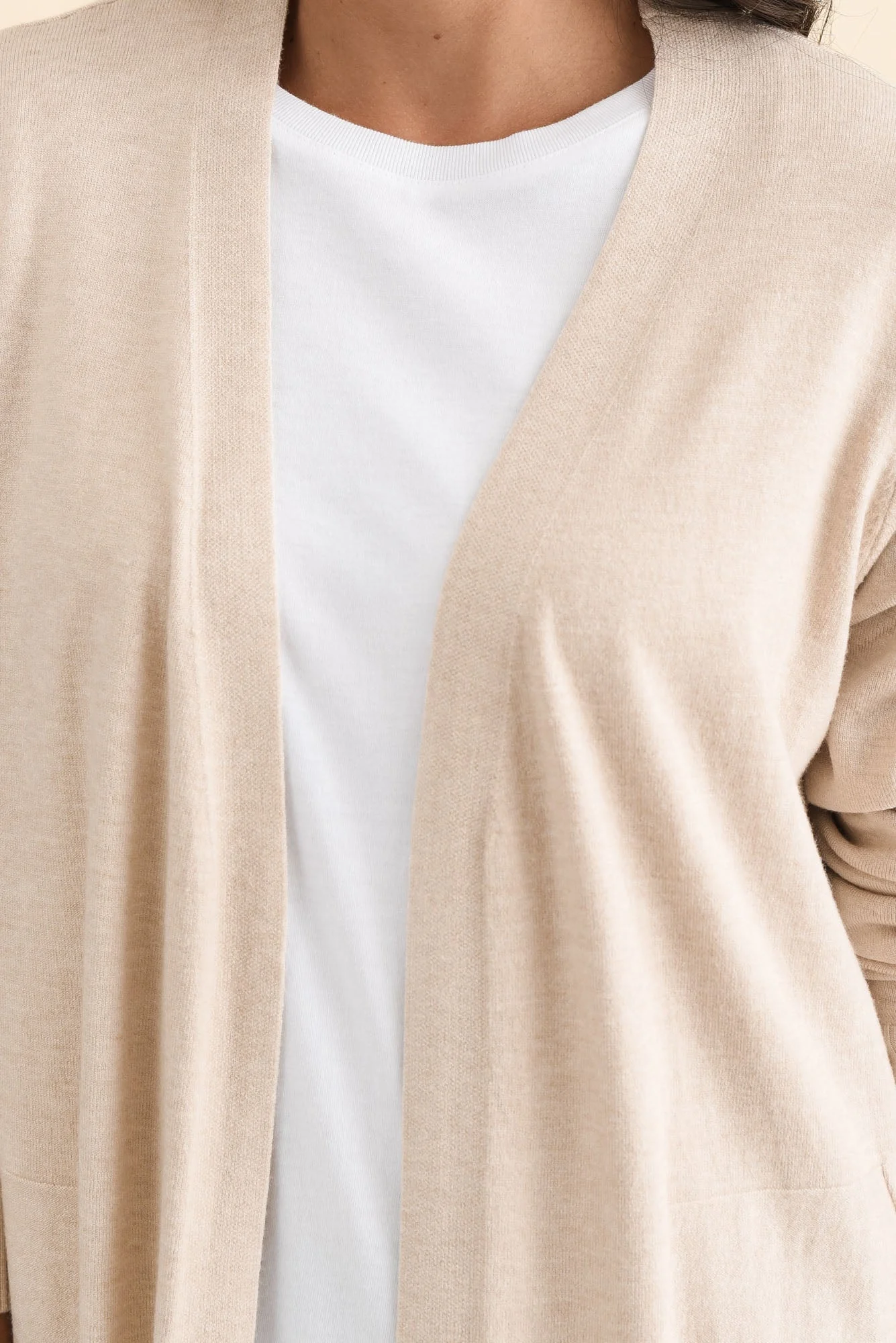 Mary Natural Pocket Cardigan - Image 5