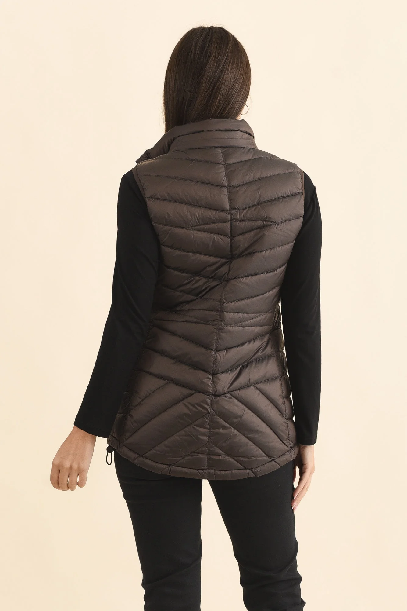 Maryclaire Chocolate Down Puffer Vest - Image 5