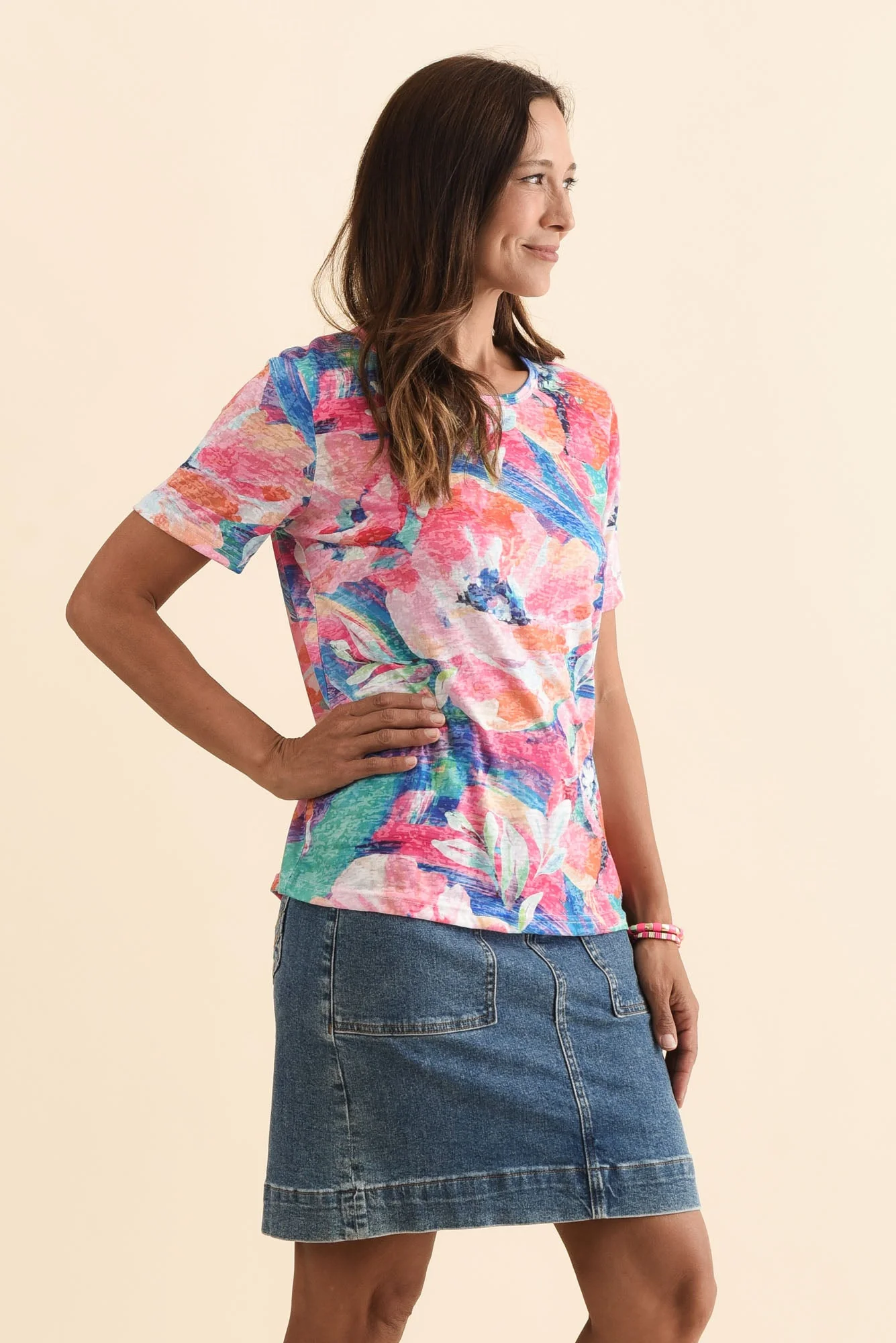 Masie Pink Floral Top - Image 3
