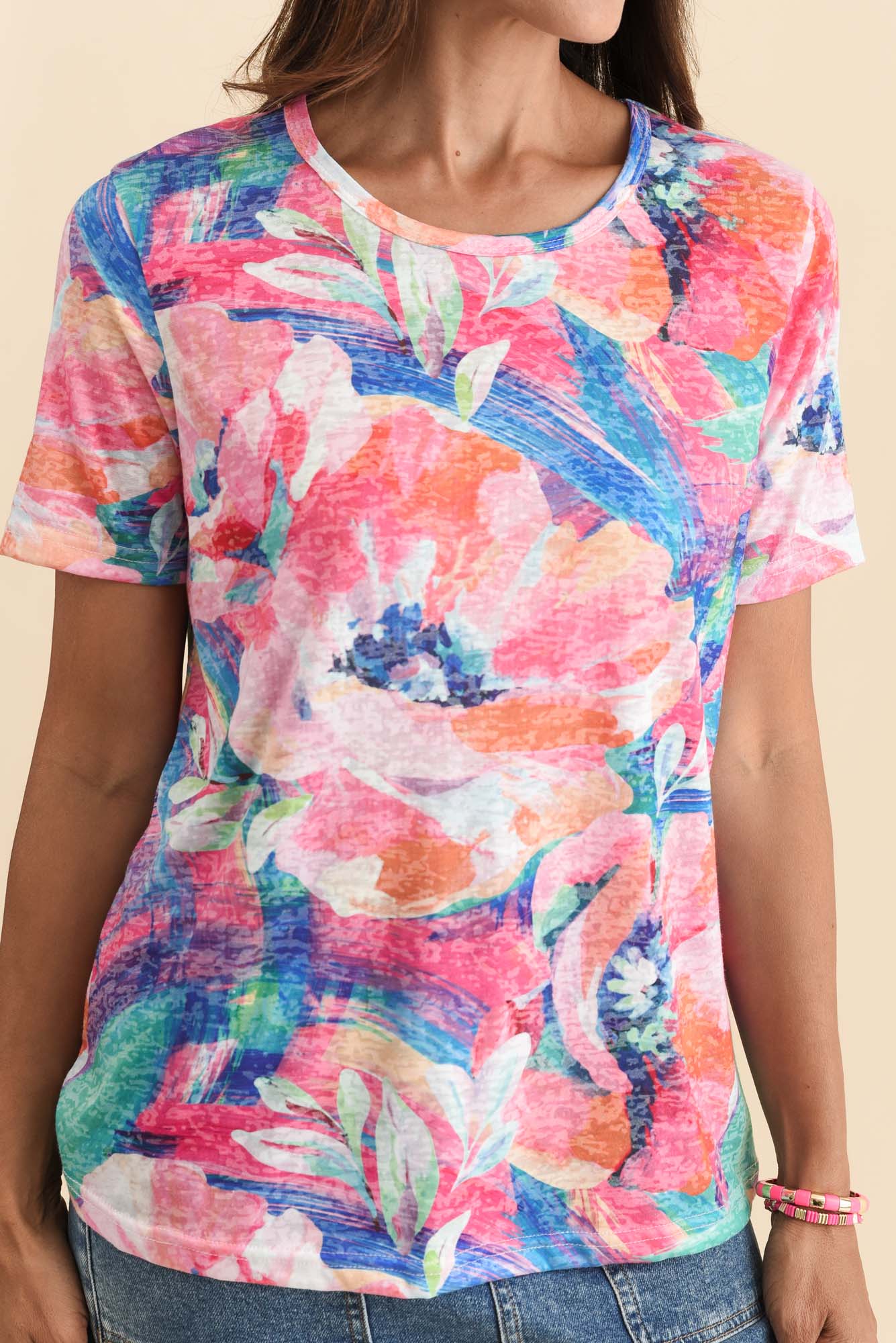 Masie Pink Floral Top - Image 5