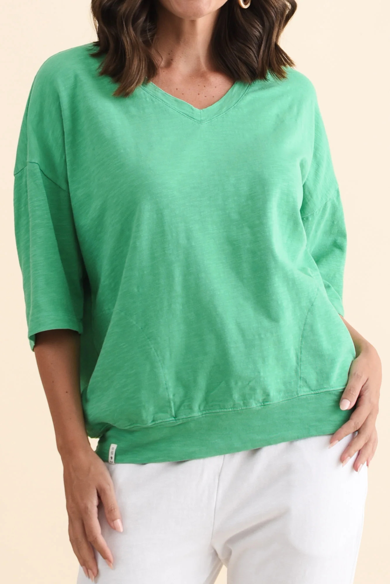 Mazie Jade Cotton V Neck Sweat - Image 5