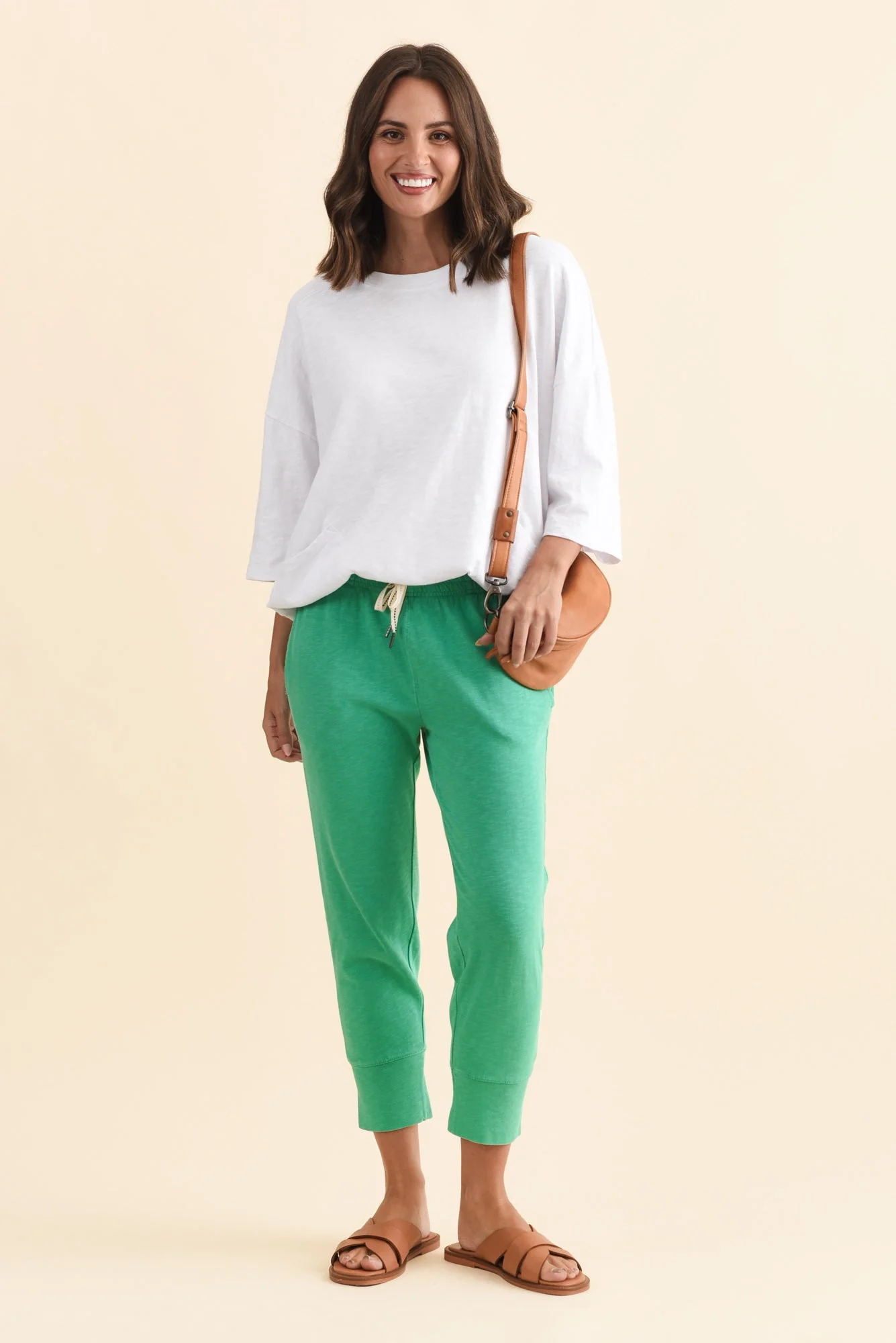 Mazie White Cotton Sweat - Image 2