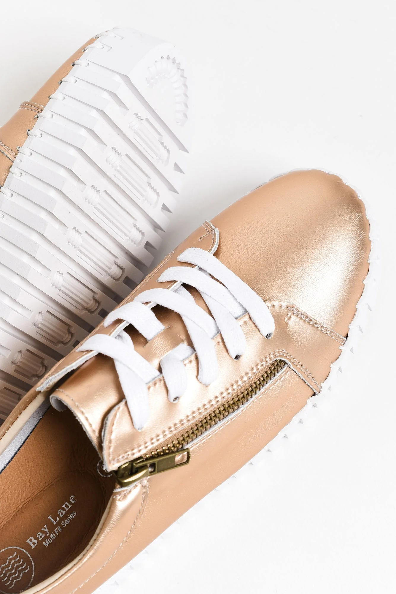Medusa Rose Gold Platform Sneaker - Image 4