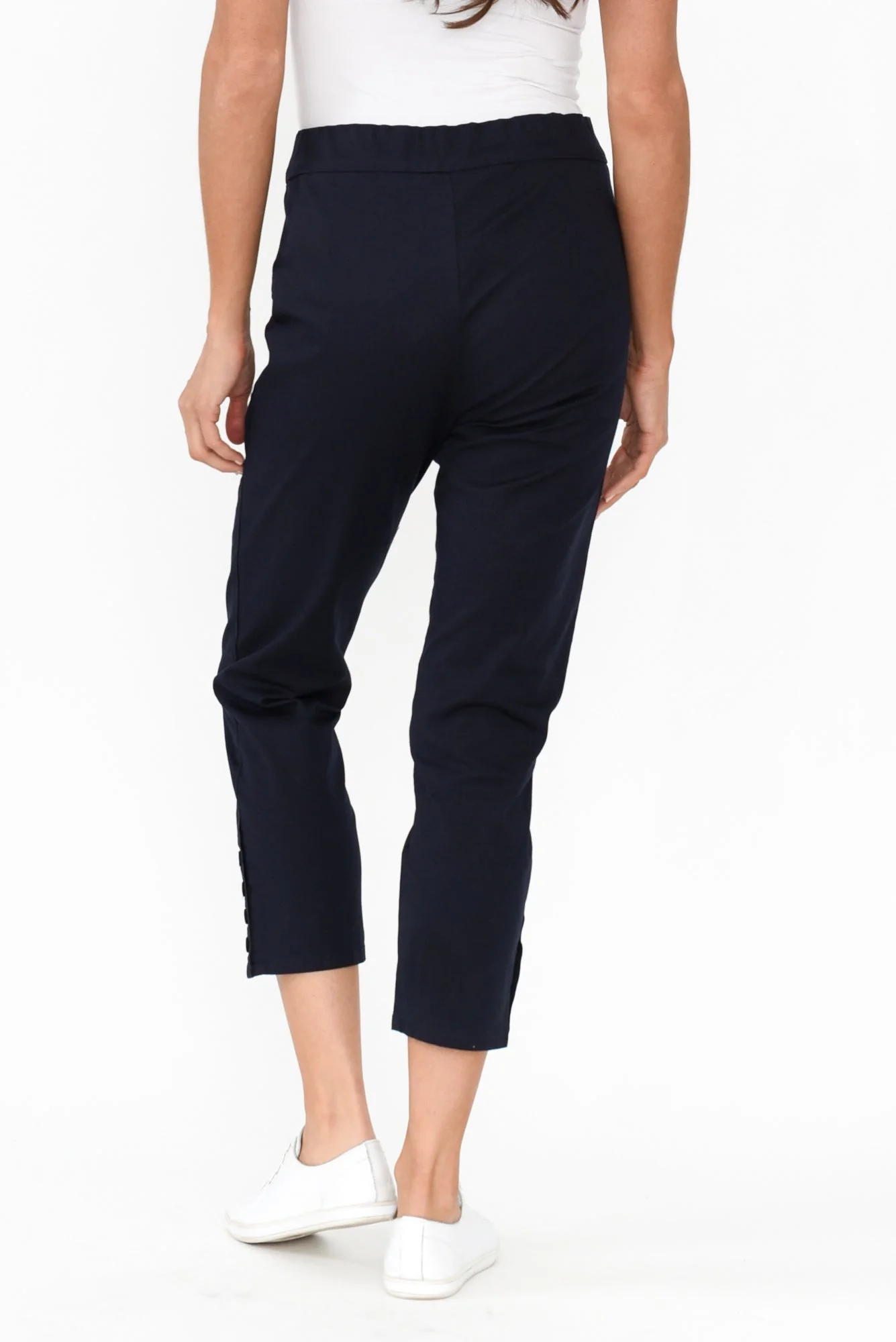 Meyer Navy Cotton Blend Pants - Image 6