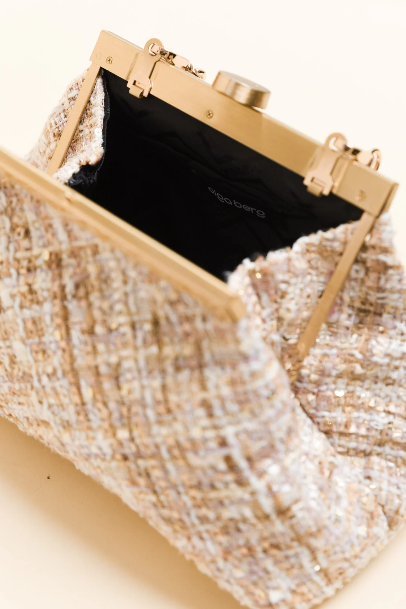 Mia Blush Boucle Clutch - Image 4