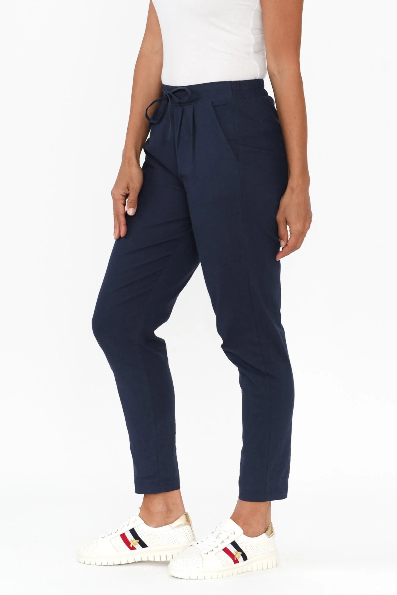 Montgomery Navy Drawstring Pants - Image 4