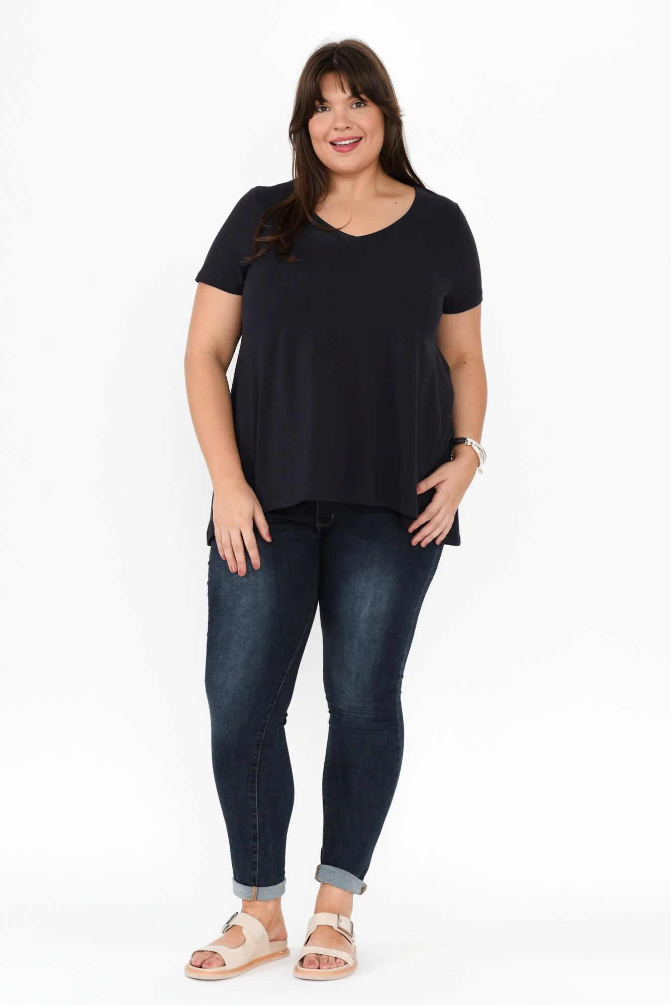 Montreal Navy Cotton Tee - Image 8