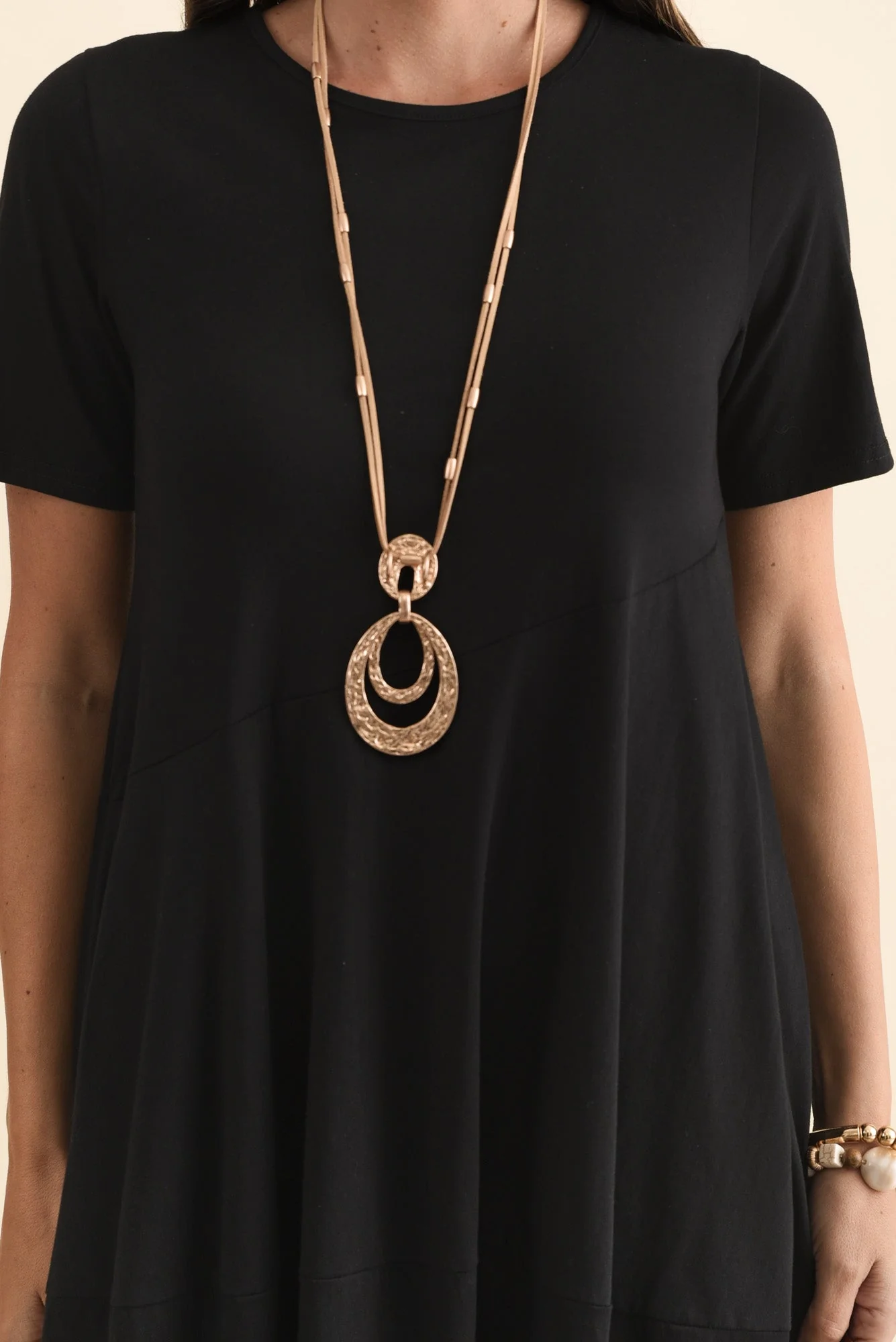 Morgan Black Diagonal Seam Dress - Image 6