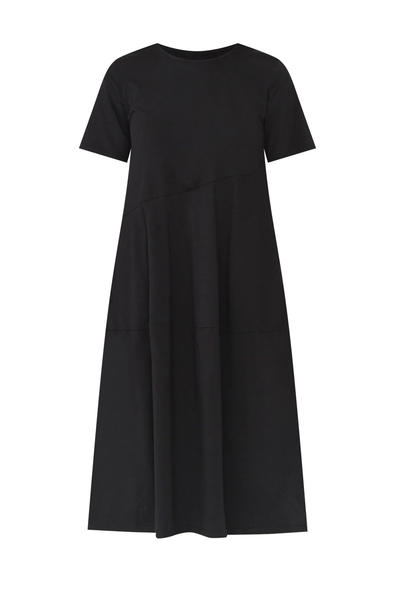 Morgan Black Diagonal Seam Dress - Image 7