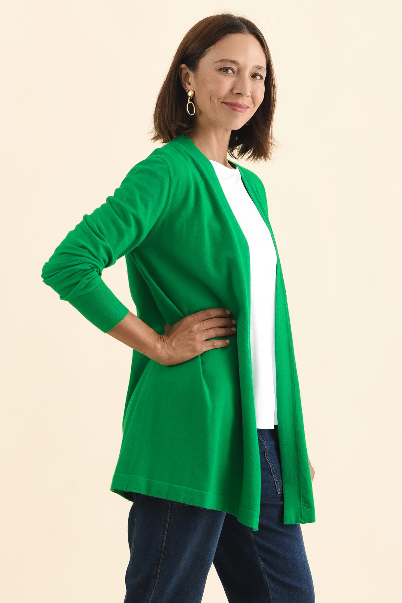 Morocco Green Knit Cardigan - Image 4