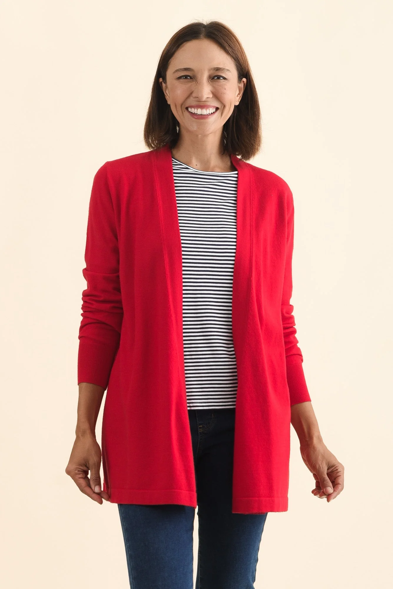 Morocco Red Knit Cardigan - Image 2