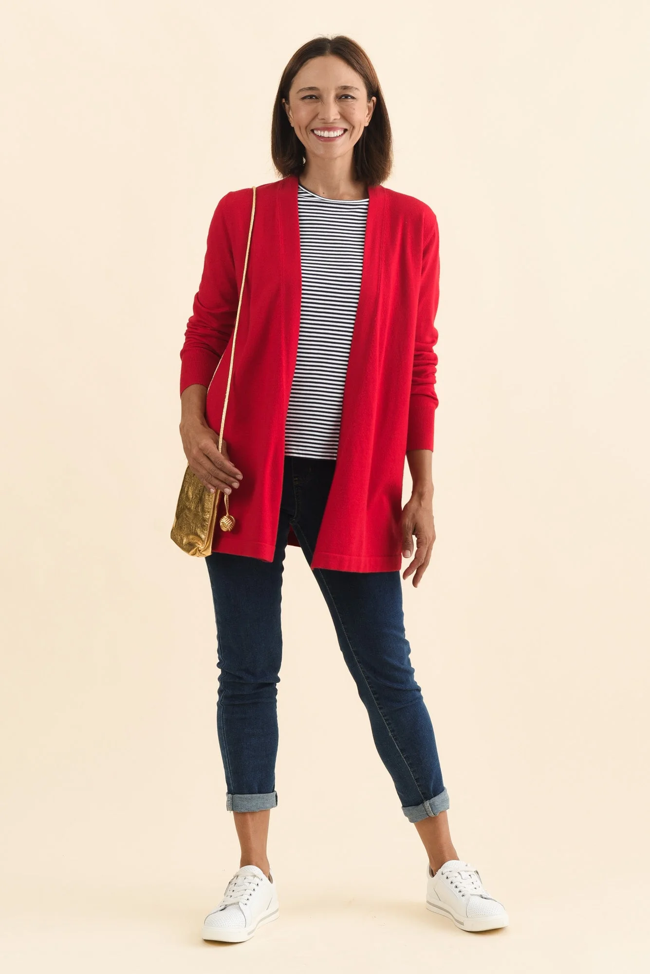 Morocco Red Knit Cardigan - Image 3