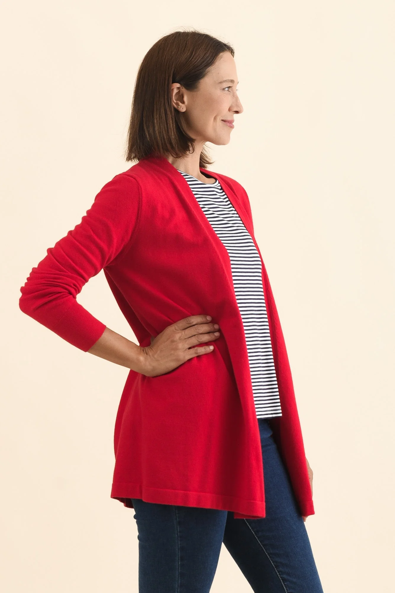 Morocco Red Knit Cardigan - Image 4