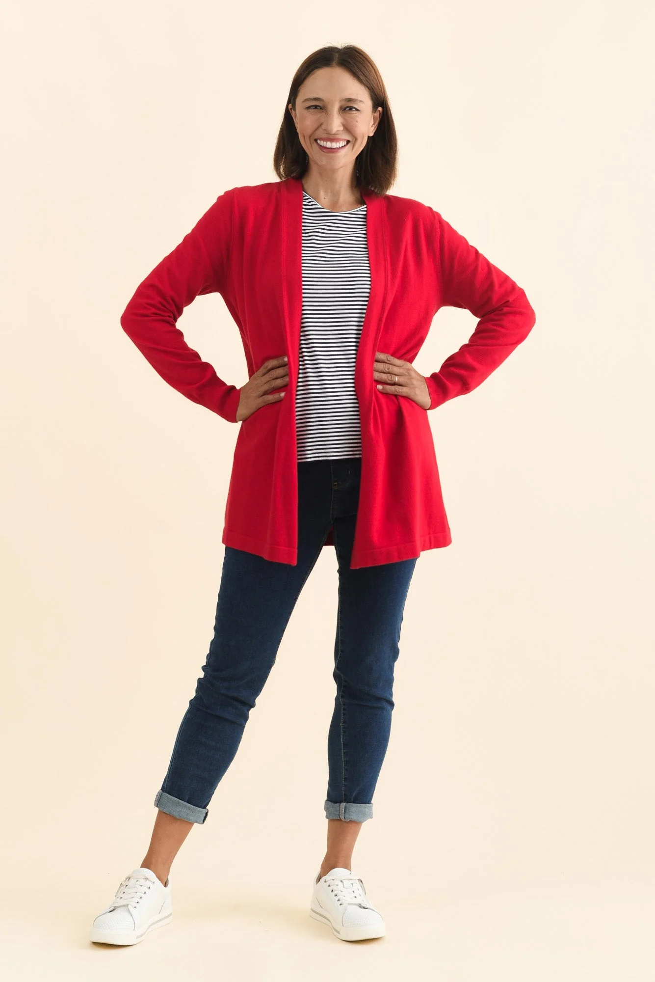 Morocco Red Knit Cardigan - Image 7