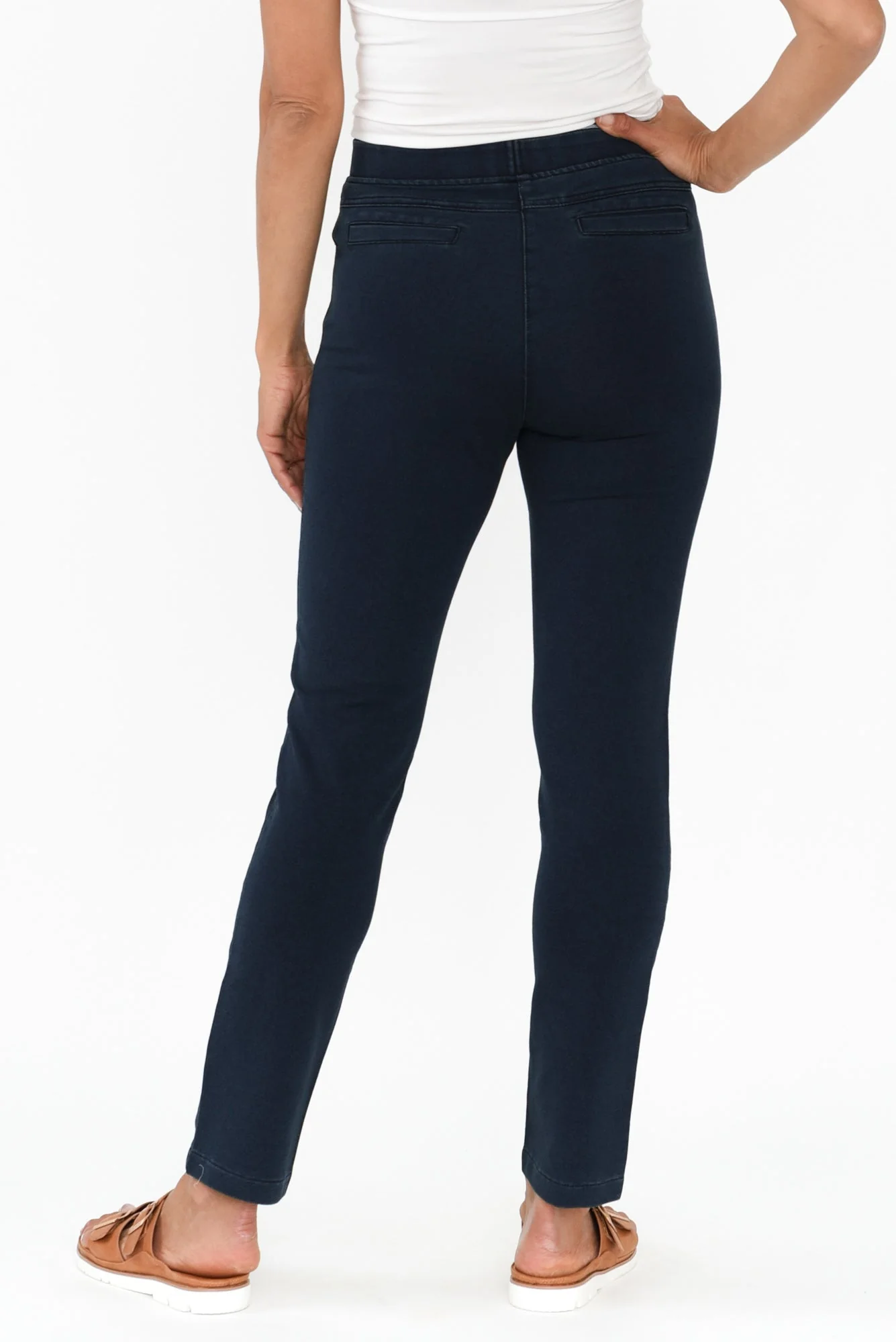 Myra Dark Denim Stretch Jeans - Image 4