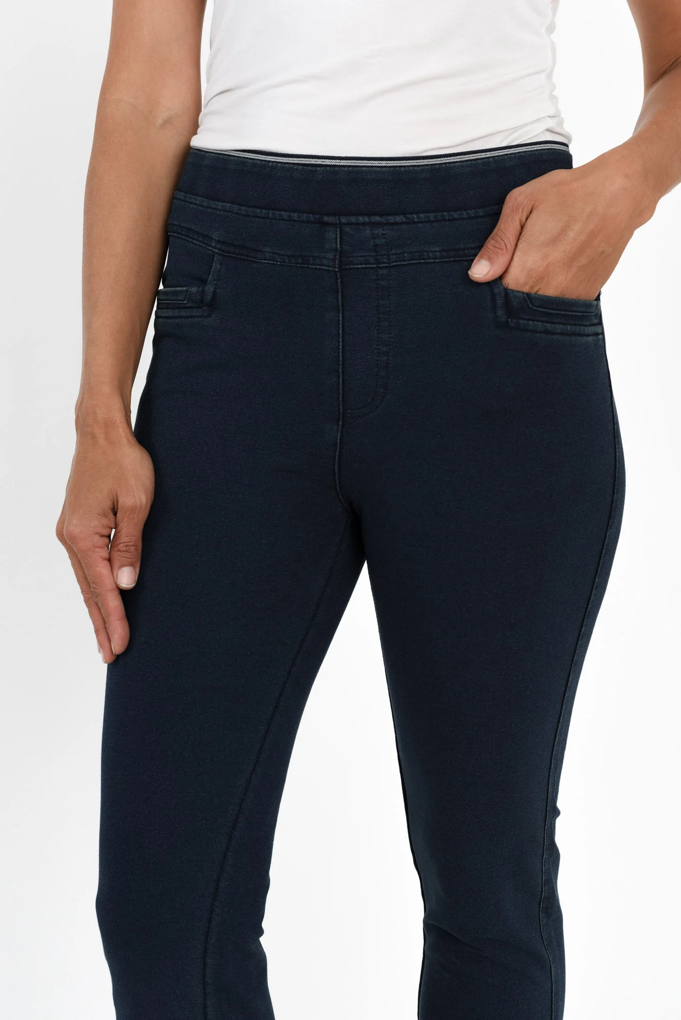 Myra Dark Denim Stretch Jeans - Image 5