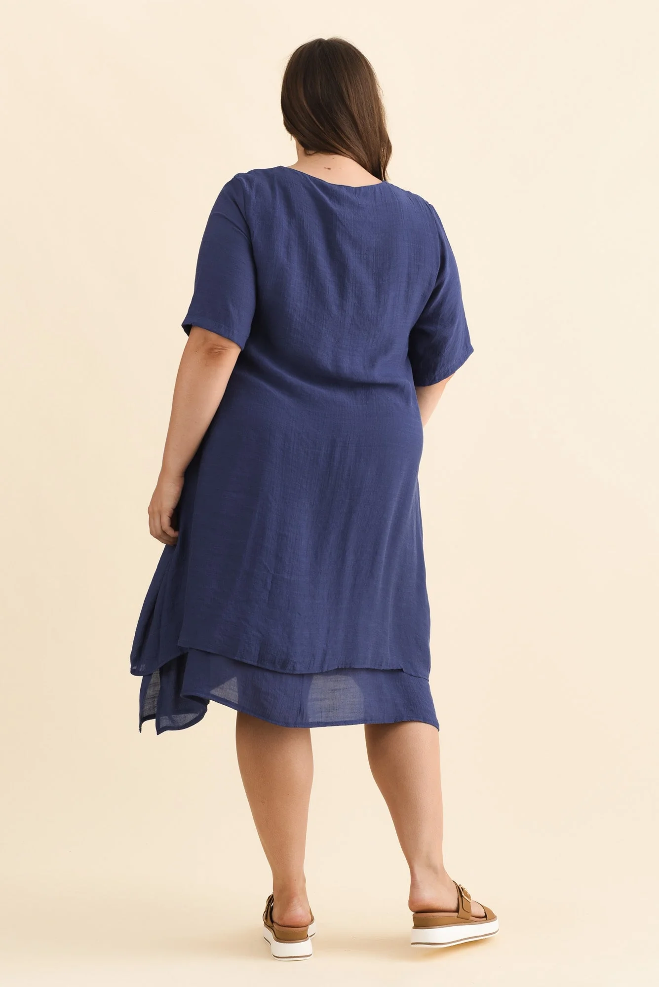 Nala Deep Blue Layers Dress - Image 11