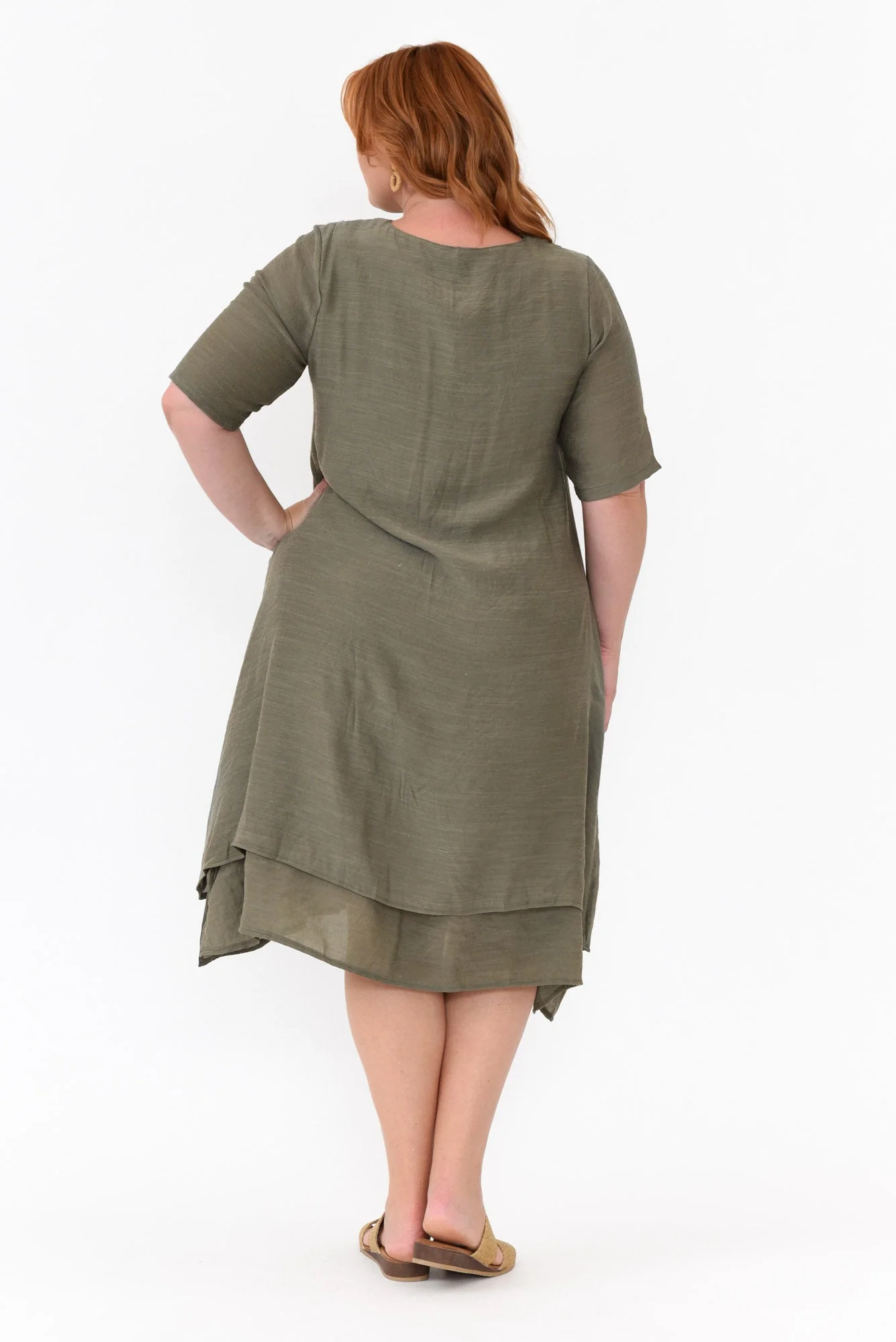 Nala Khaki Layers Dress - Image 11