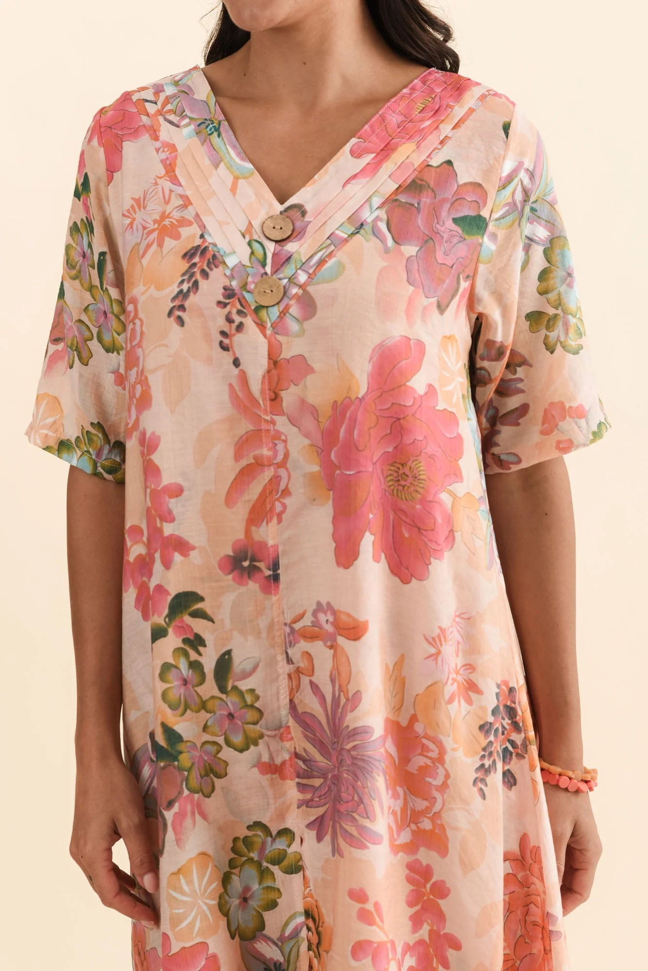 Nala Orange Garden Layers Dress - Image 5