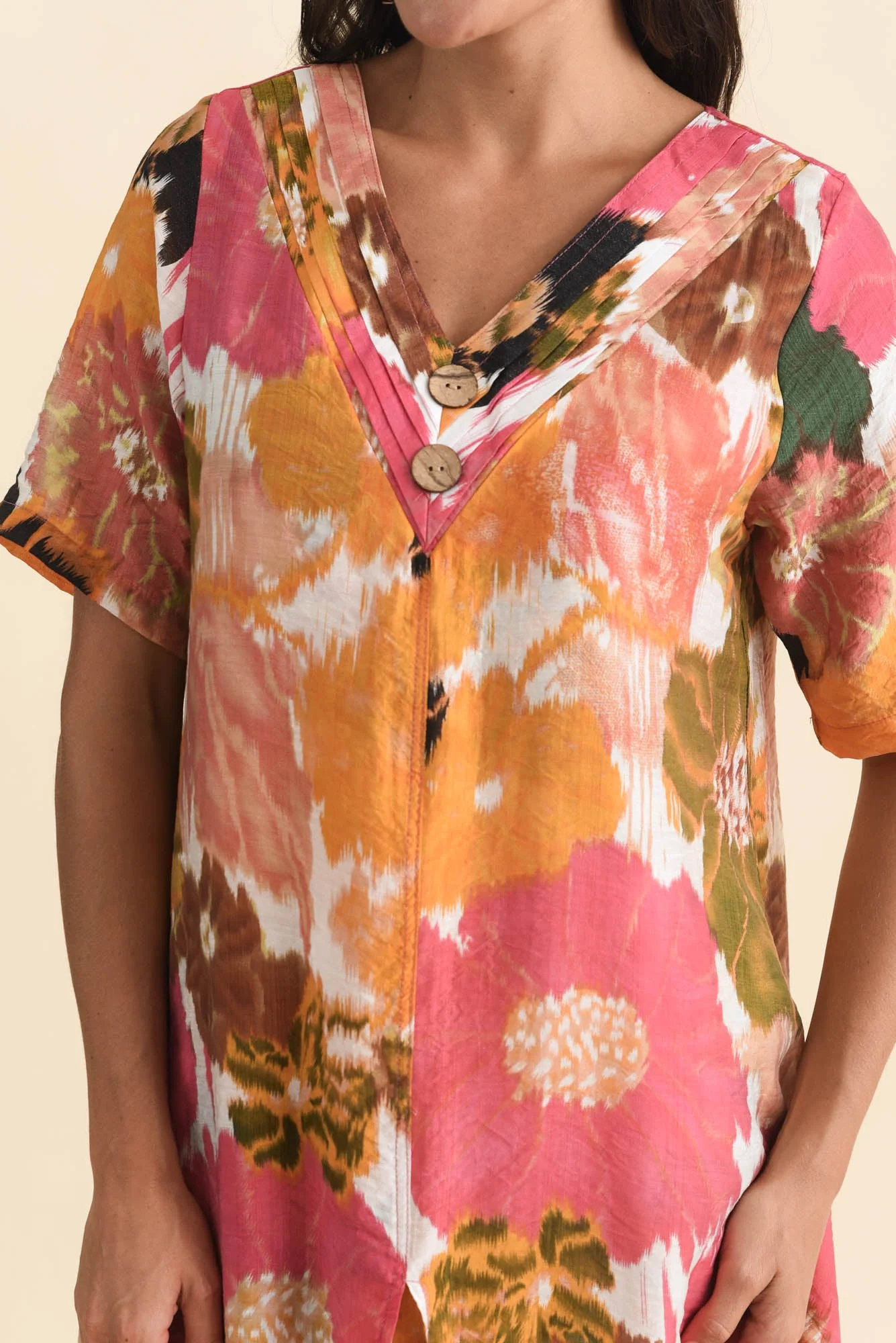 Nala Pink Flower Layers Dress - Image 6