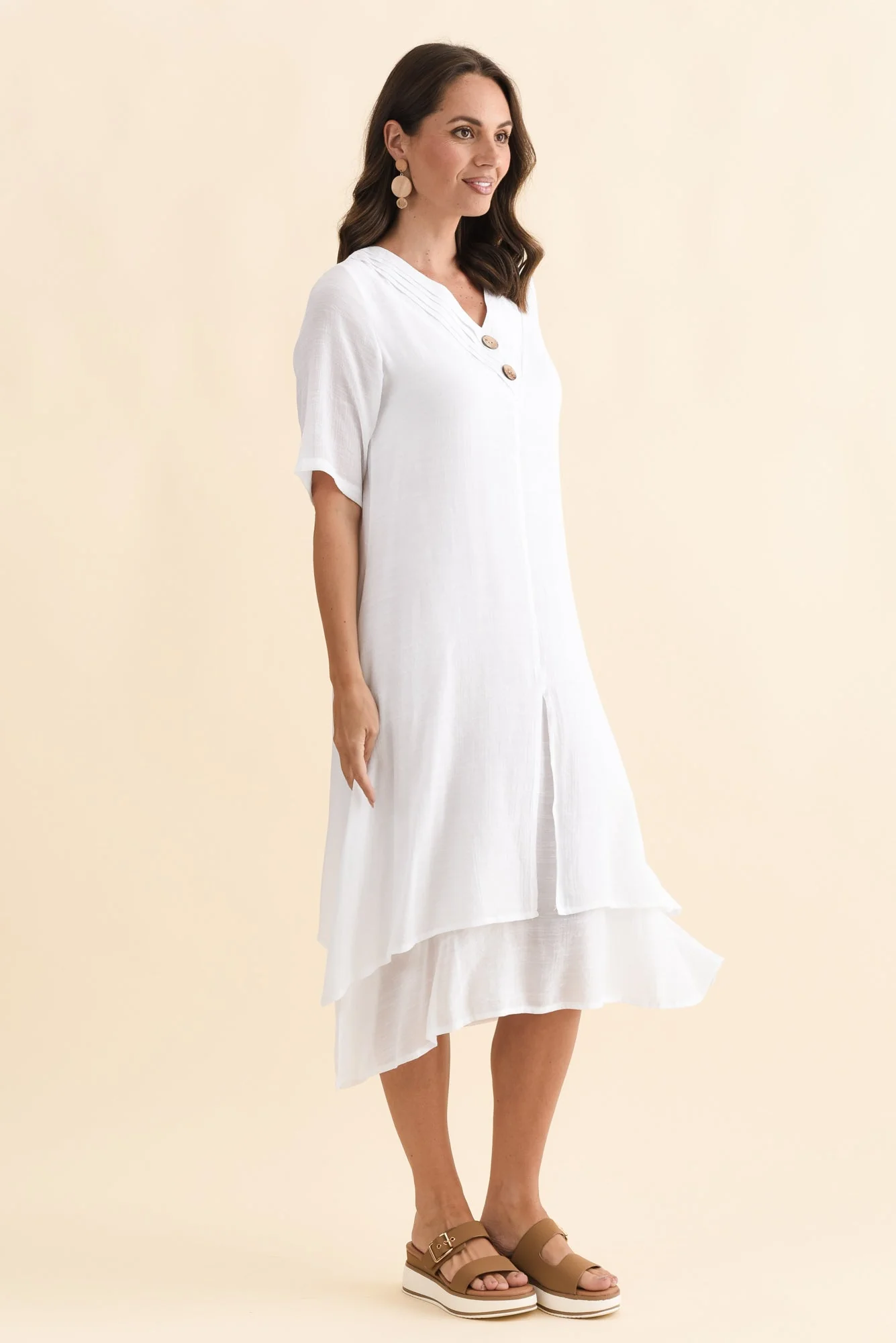 Nala White Layers Dress - Image 4