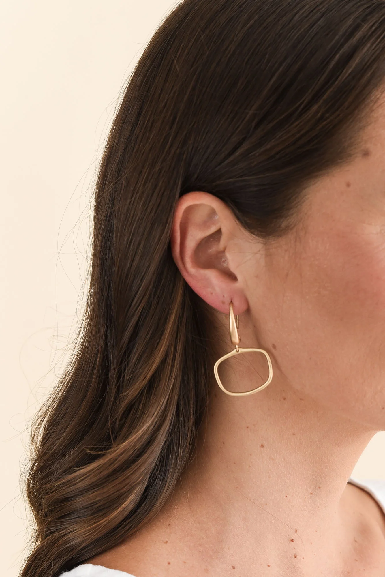 Nanga Gold Hoop Hook Earrings - Image 2