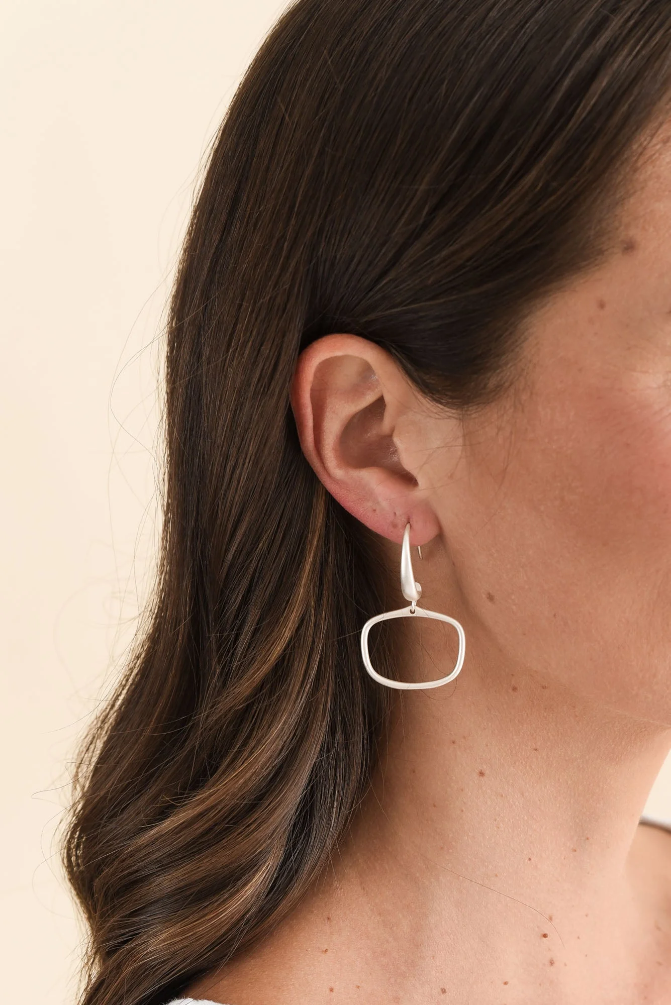 Nanga Silver Hoop Hook Earrings - Image 2