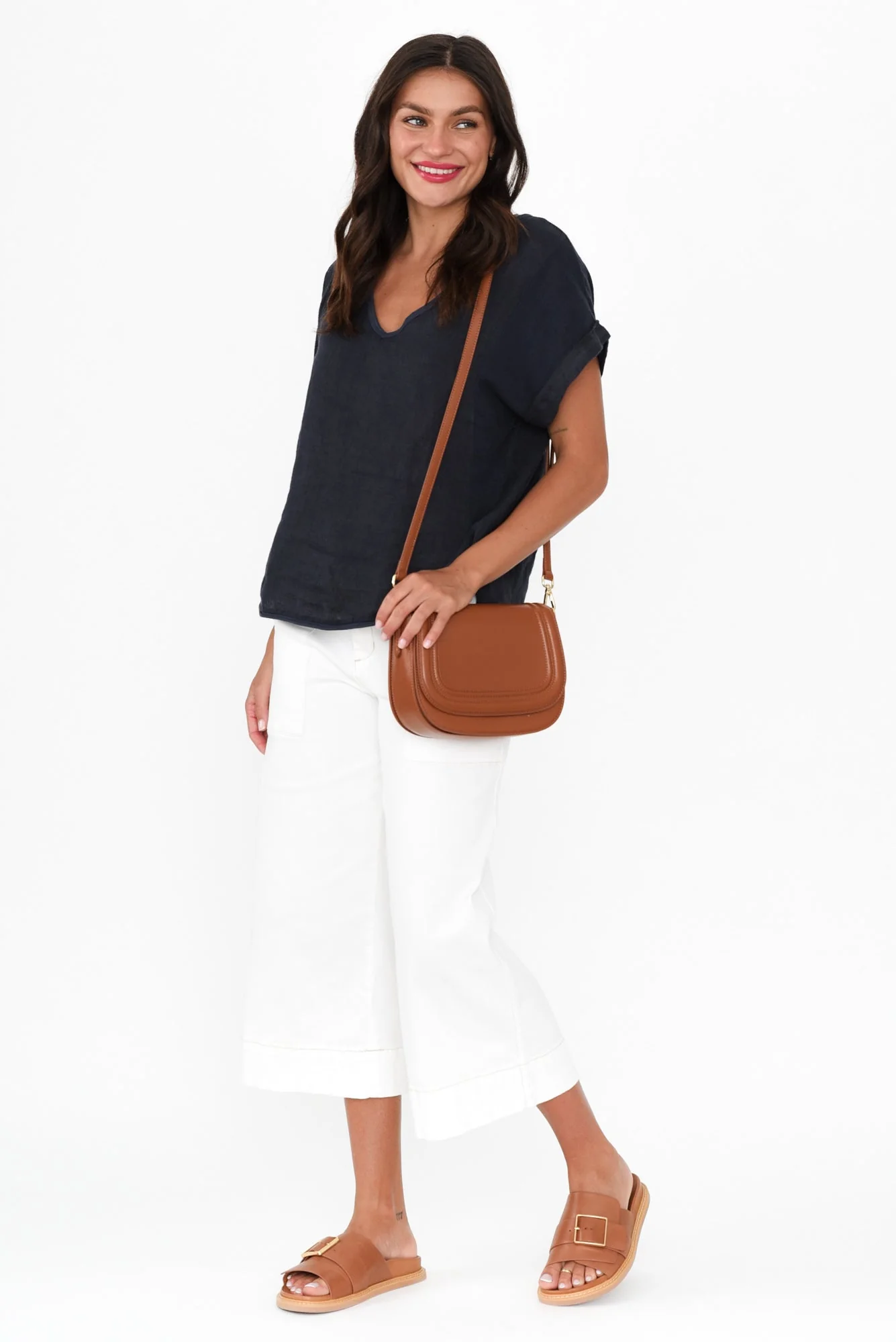 Narcy Ivory Wide Leg Jeans - Image 4