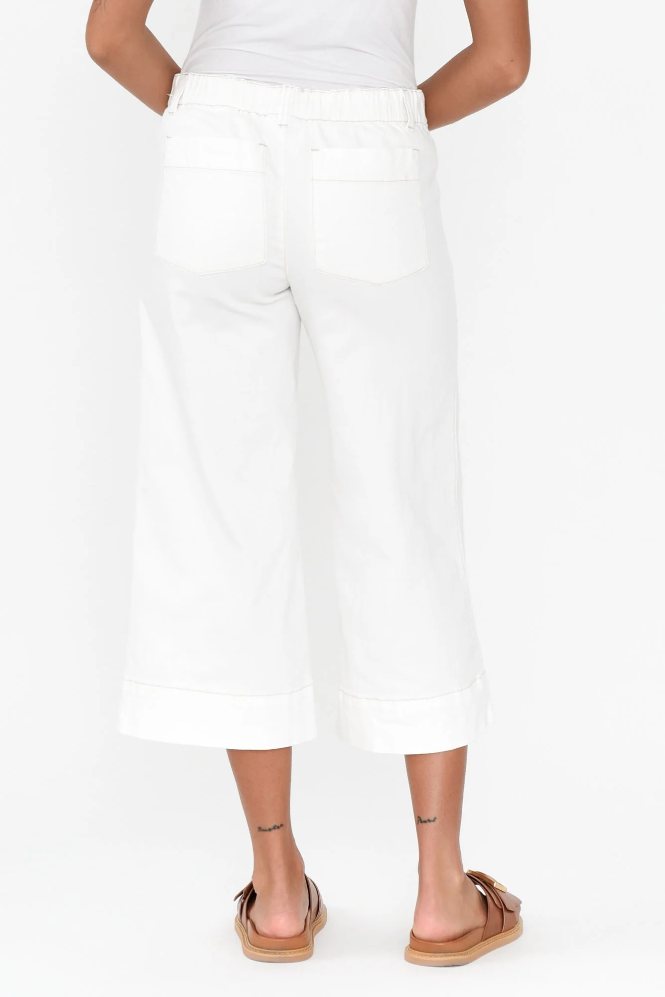 Narcy Ivory Wide Leg Jeans - Image 7