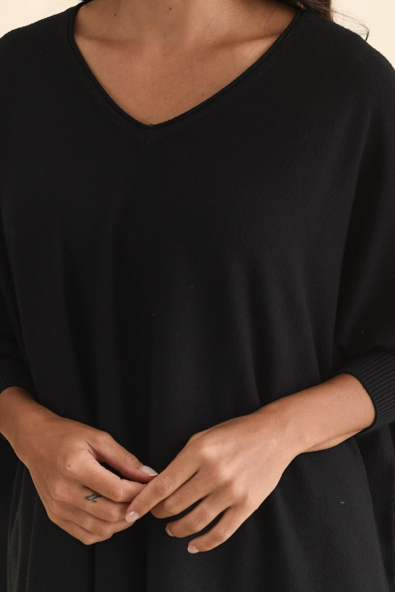 Nastia Black Wool Blend Sweater - Image 5