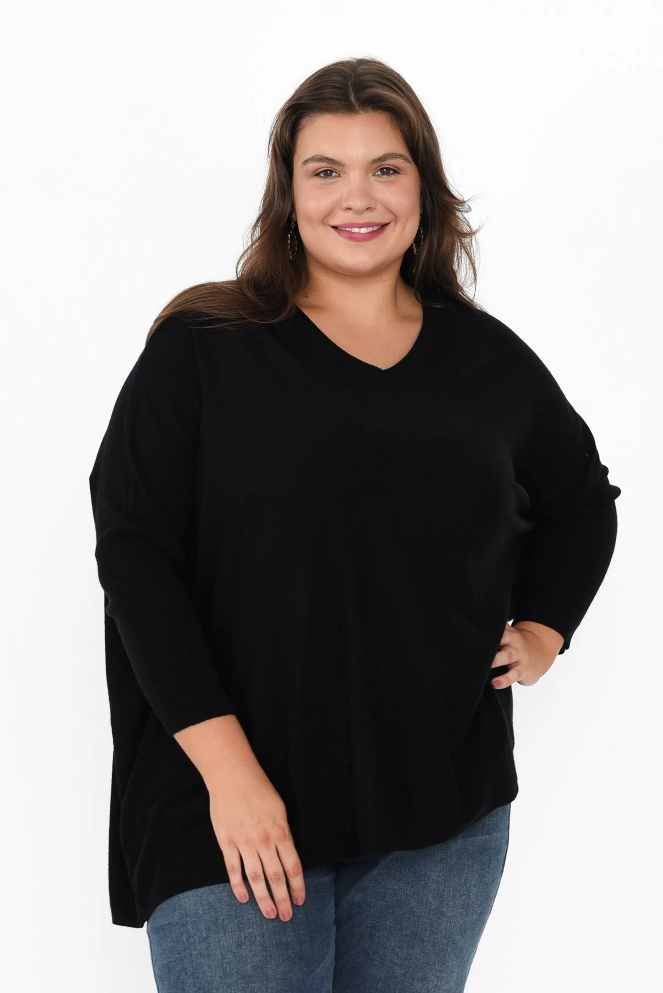 Nastia Black Wool Blend Sweater - Image 7