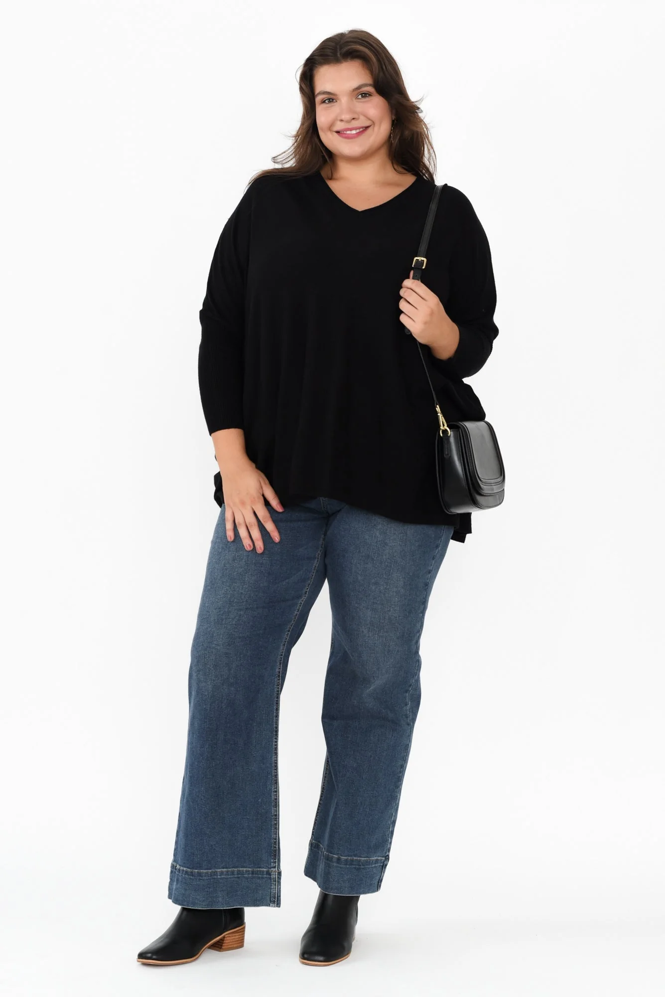 Nastia Black Wool Blend Sweater - Image 8