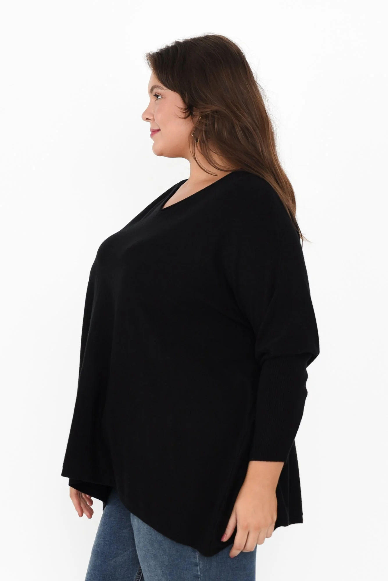 Nastia Black Wool Blend Sweater - Image 9